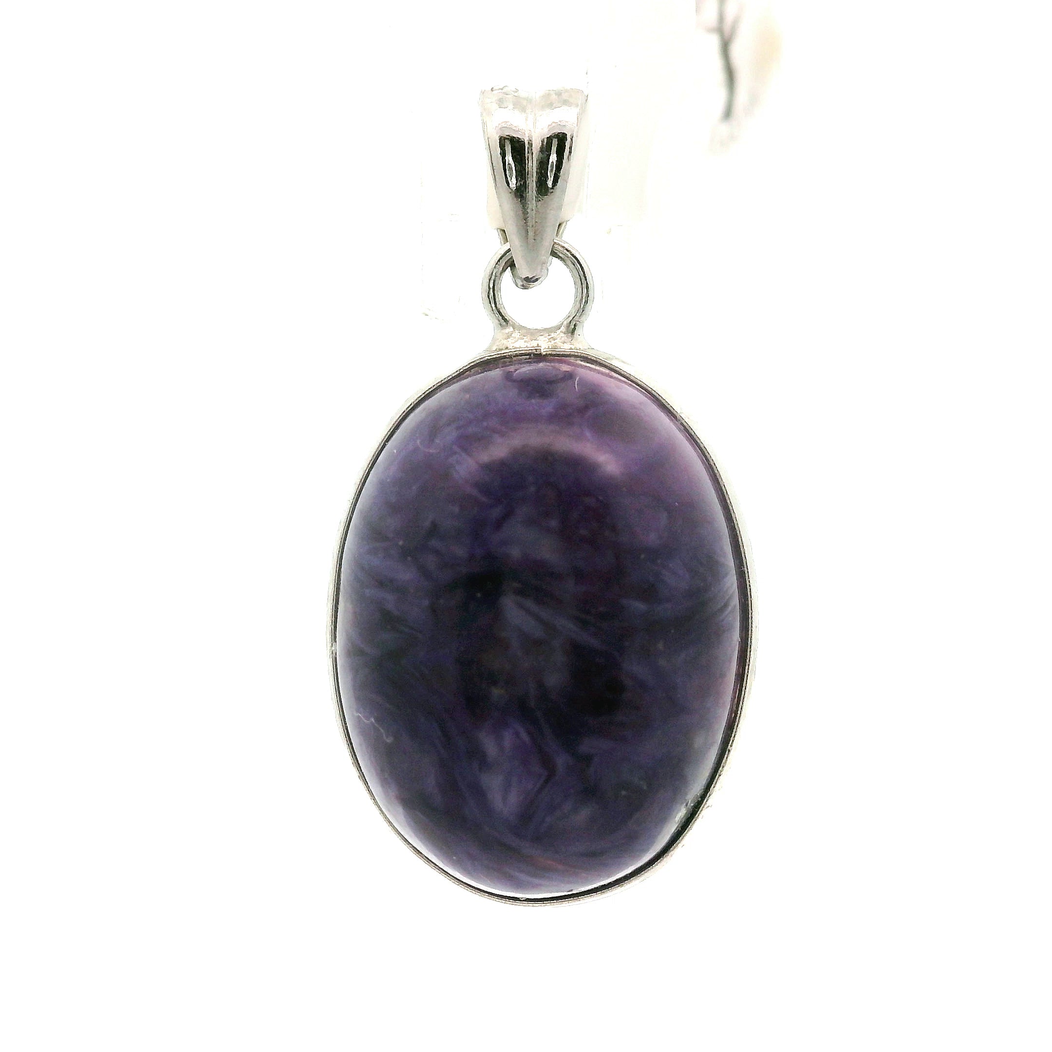 Charoite Pendant .925 Silver for Enhancing your Intuitive Gifts and Spiritual Transformation