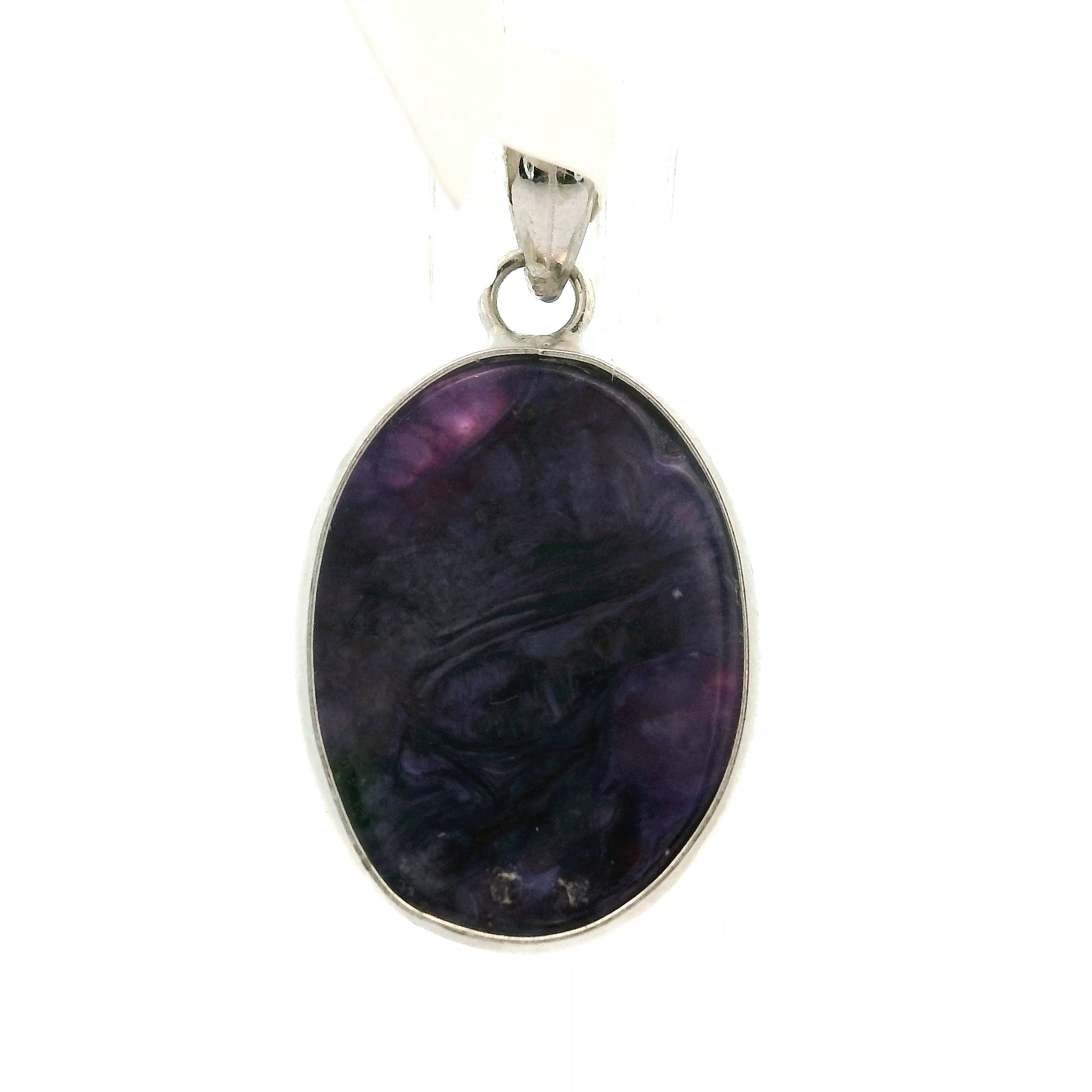 Charoite Pendant .925 Silver for Enhancing your Intuitive Gifts and Spiritual Transformation