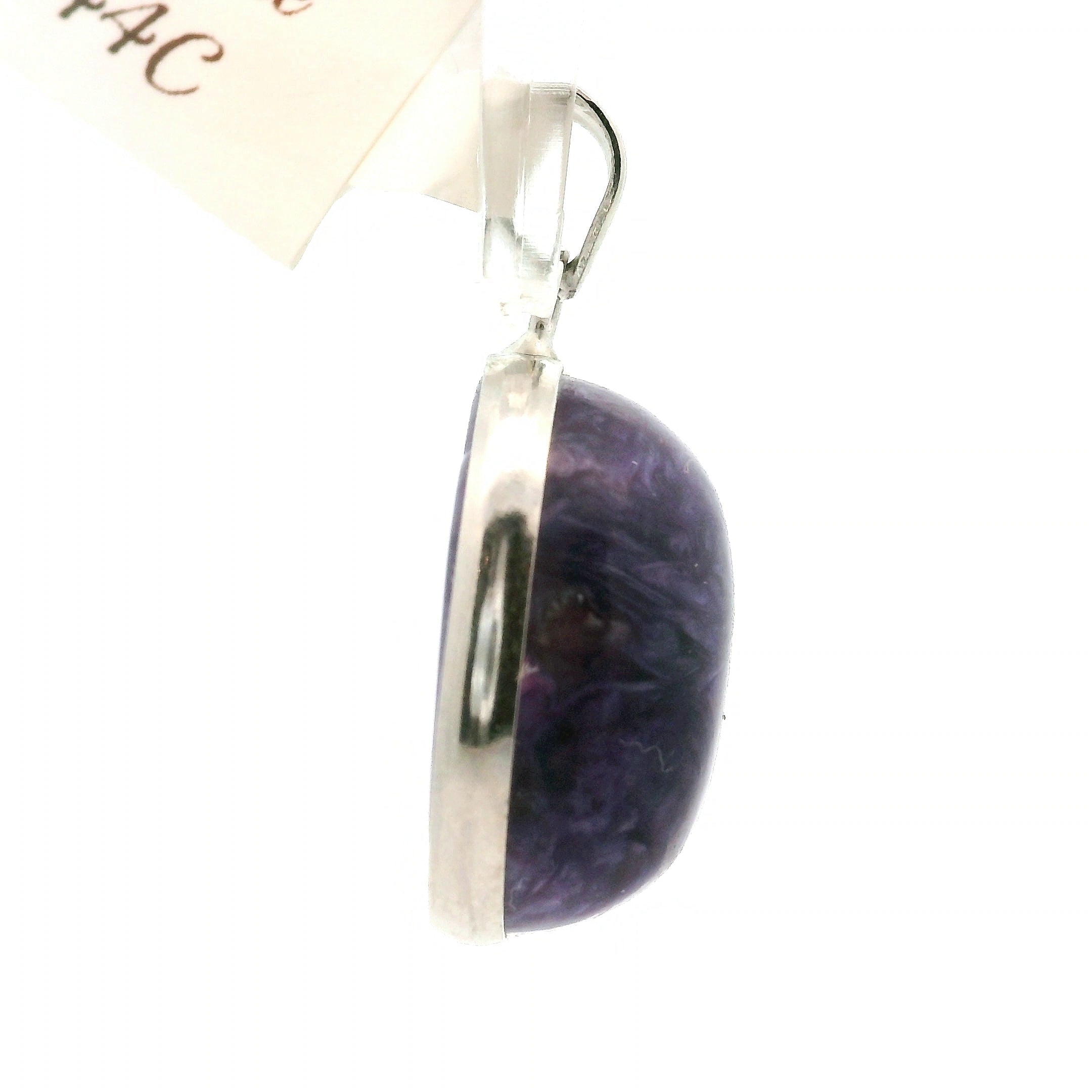 Charoite Pendant .925 Silver for Enhancing your Intuitive Gifts and Spiritual Transformation