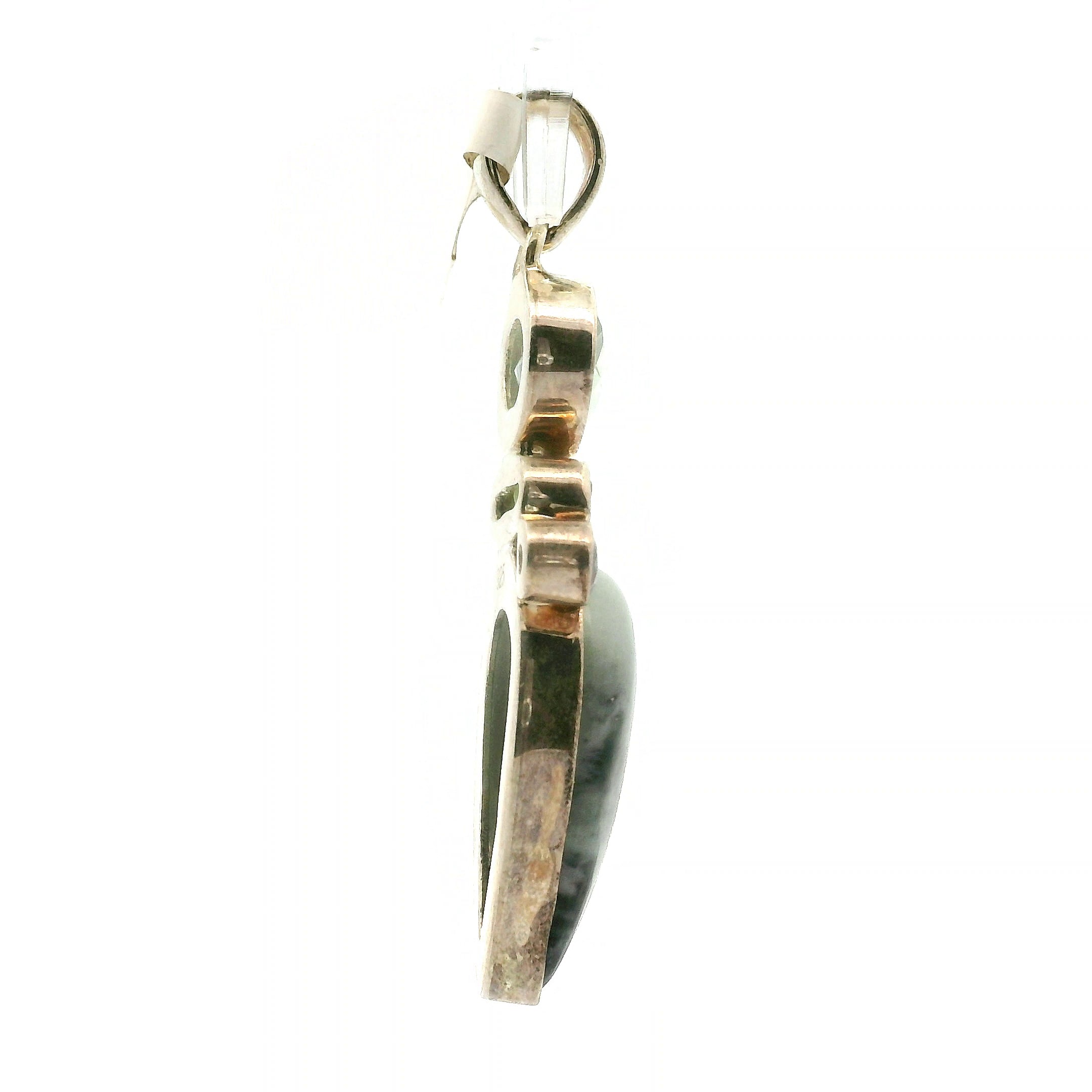 Kammererite Multi-Stone Pendant .925 Silver for Balance, Enlightenment, Harmony and Joy