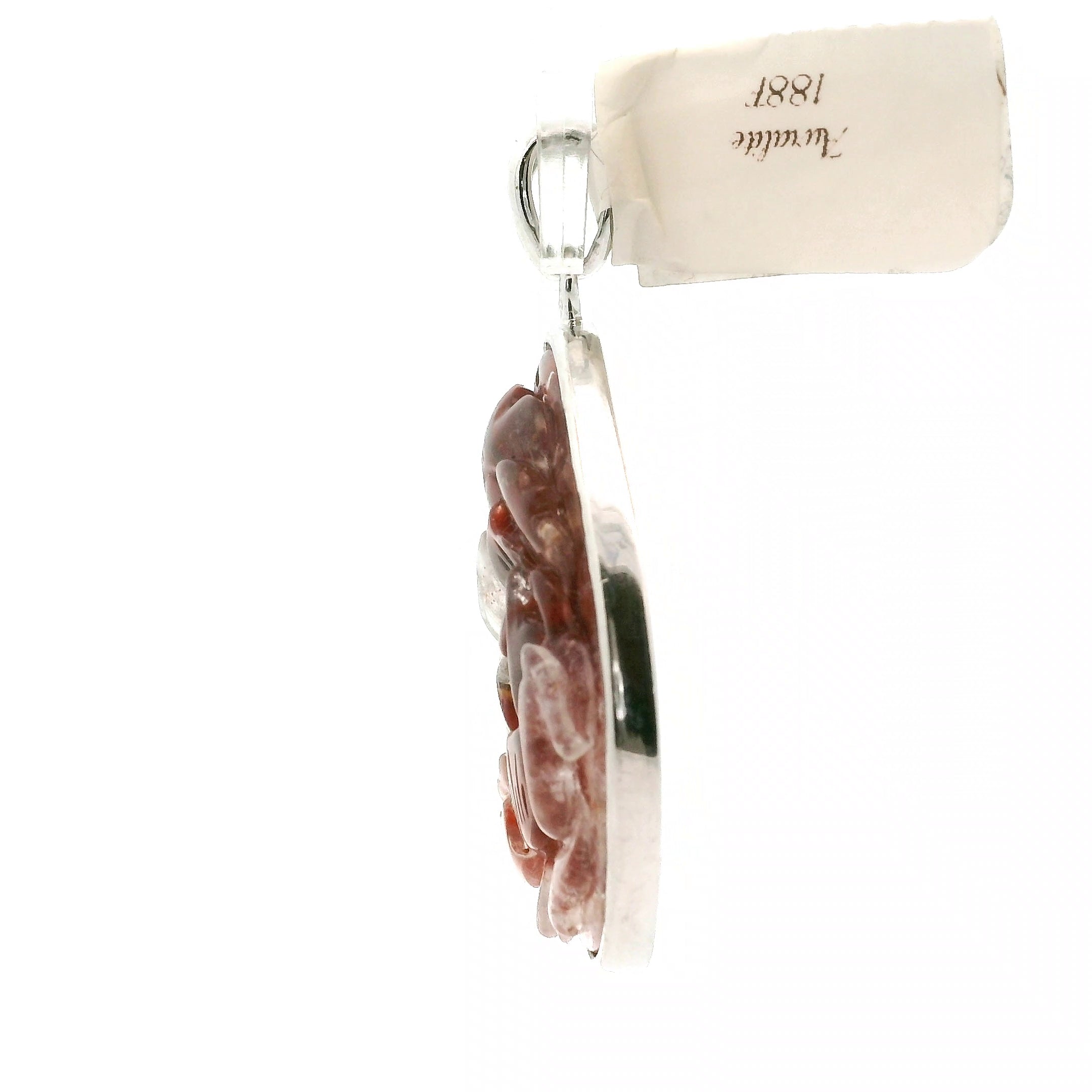 Auralite 23 Lotus Pendant .925 Silver for Intuition and Protection