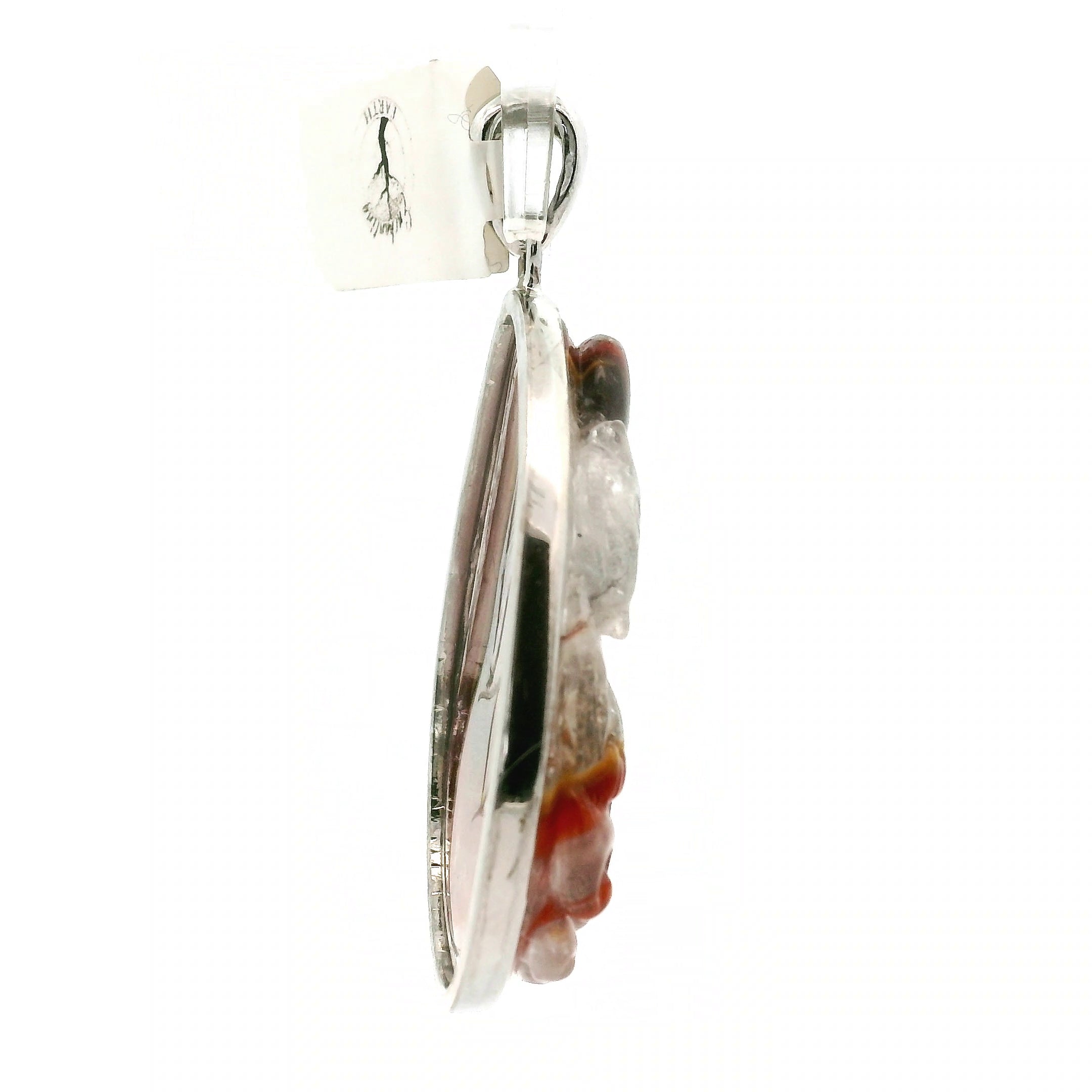 Auralite 23 Ninetails Pendant .925 Silver for Intuition and Protection