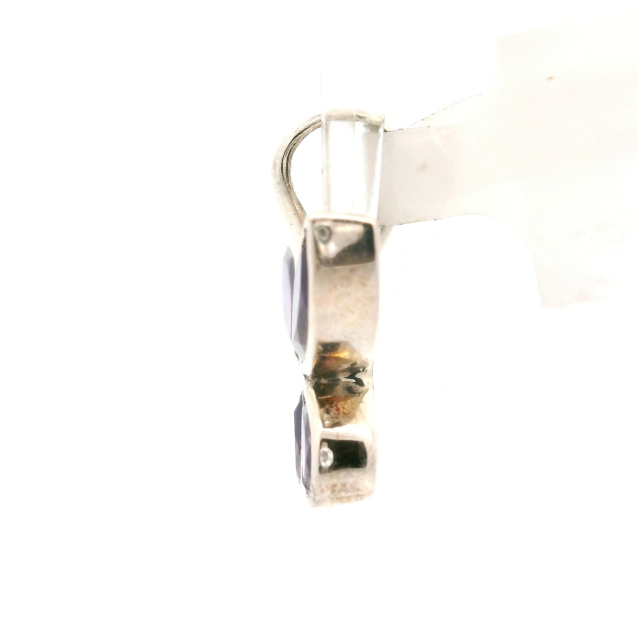 Amethyst Butterfly Pendant .925 Silver for Intuition and Energetic Purification