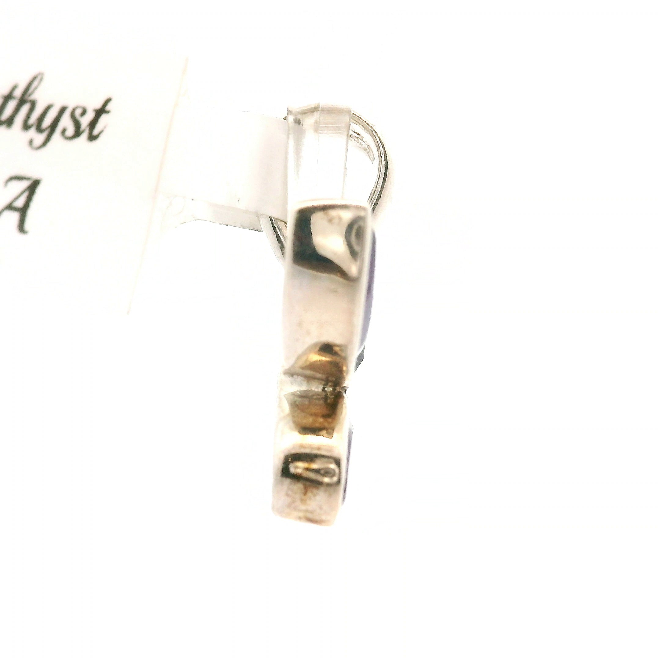 Amethyst Butterfly Pendant .925 Silver for Intuition and Energetic Purification