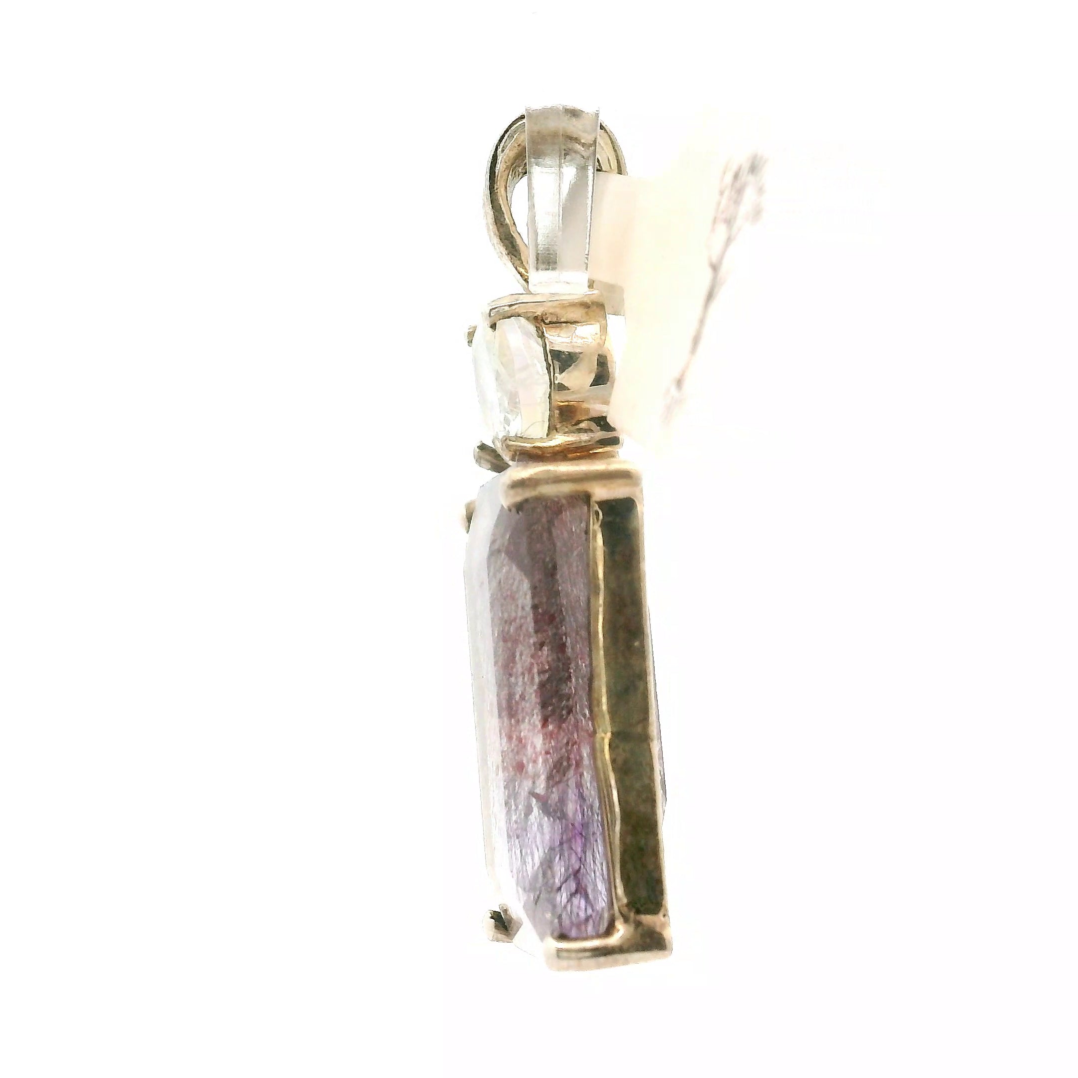 Super 7 with Moonstone Pendant .925 Silver for Awakening your Gifts and Creating your Dream Life