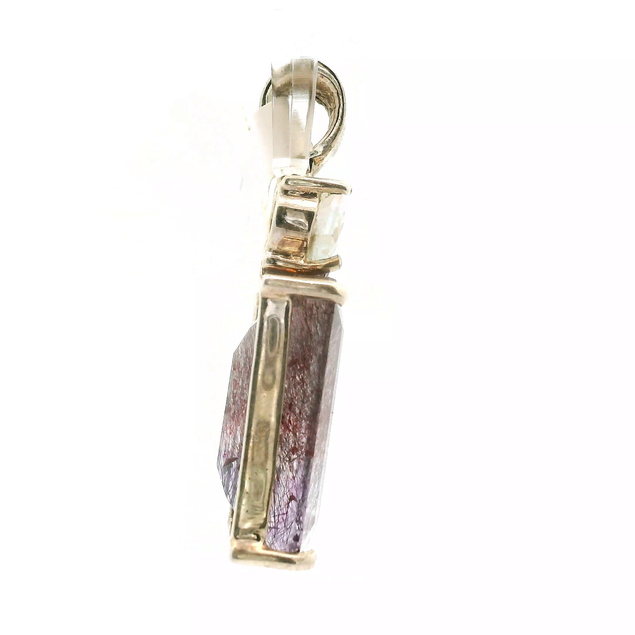 Super 7 with Moonstone Pendant .925 Silver for Awakening your Gifts and Creating your Dream Life