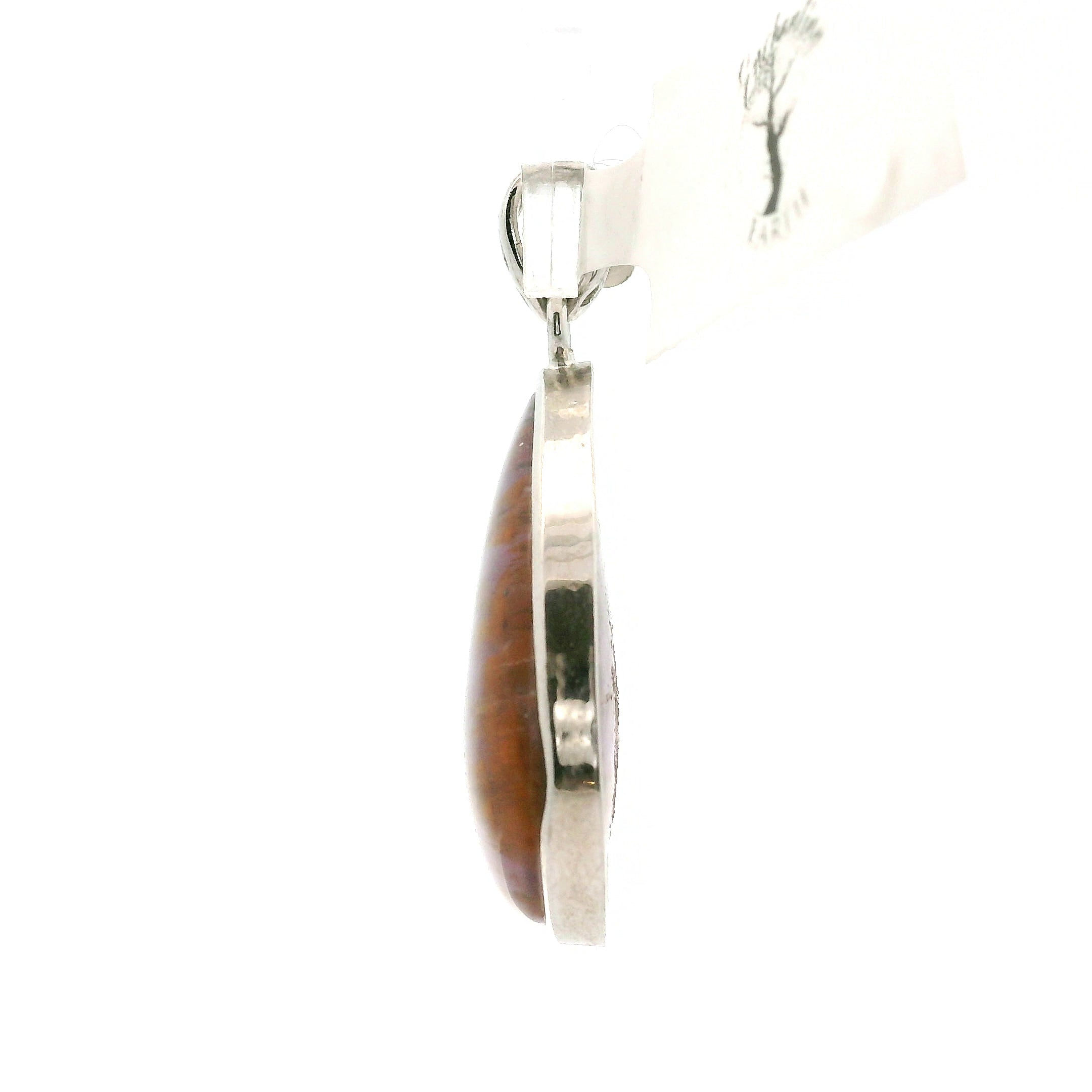 Deep Divine Auralite 23 Pendant .925 Silver for Intuition and Protection