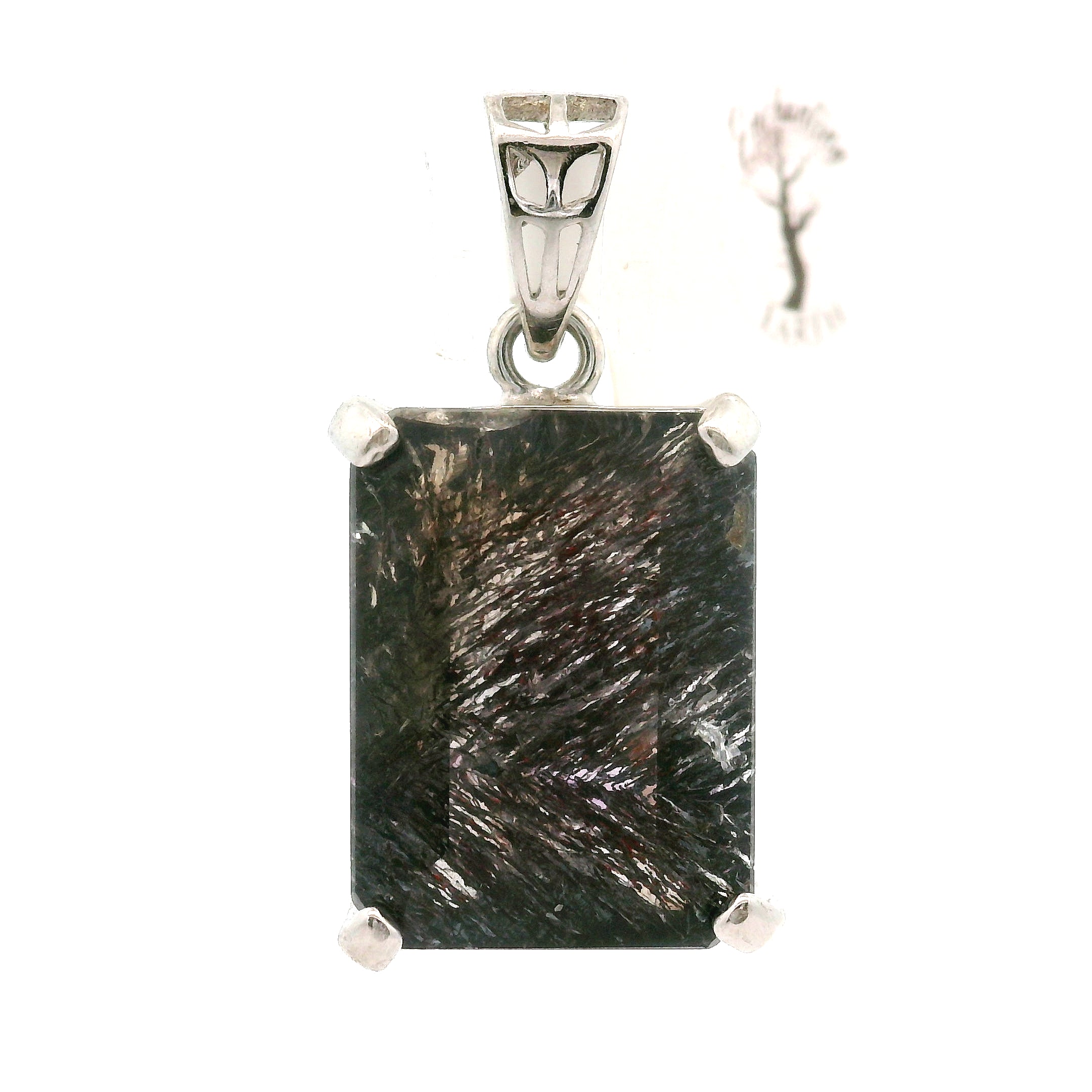 Black Super 7 Pendant .925 Silver (High Quality) for Awakening your Gifts and Creating your Dream Life