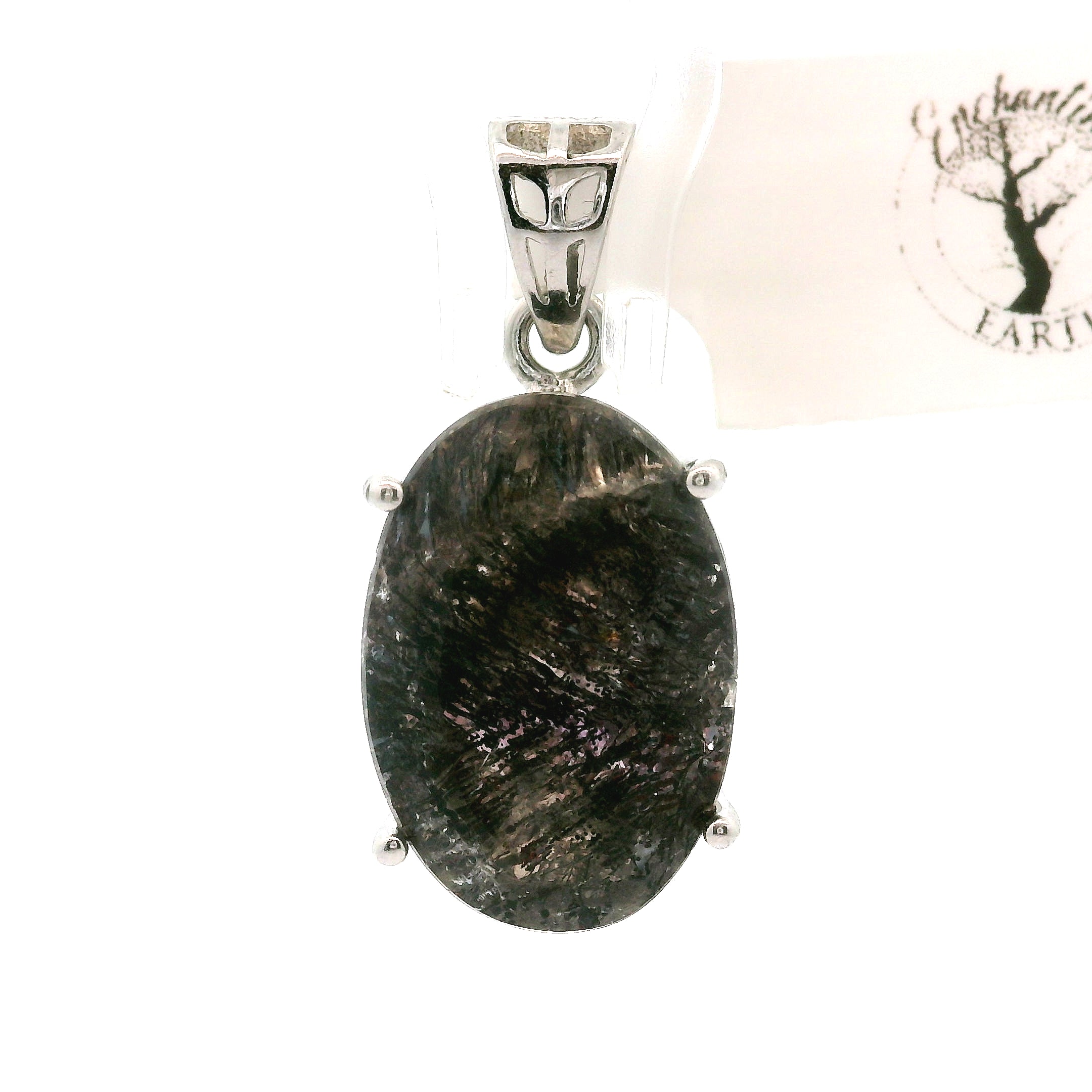 Black Super 7 Pendant .925 Silver (High Quality) for Awakening your Gifts and Creating your Dream Life
