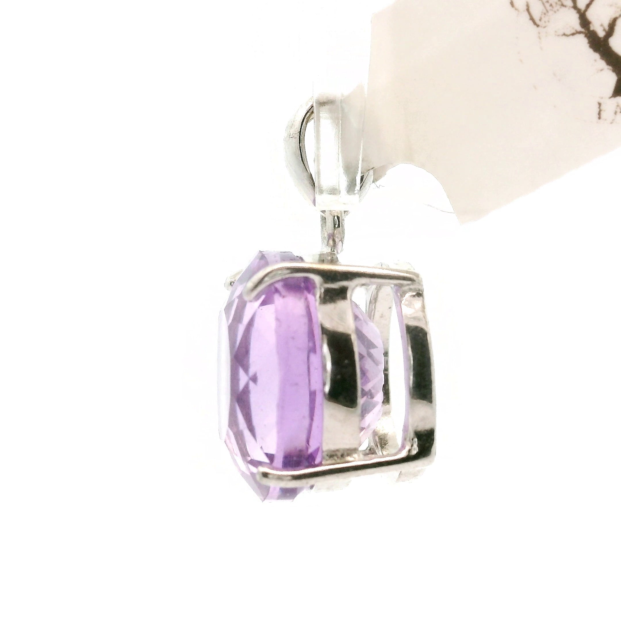Amethyst Fantasy Cut Pendant .925 Silver for Enhancing your Intuitive Gifts