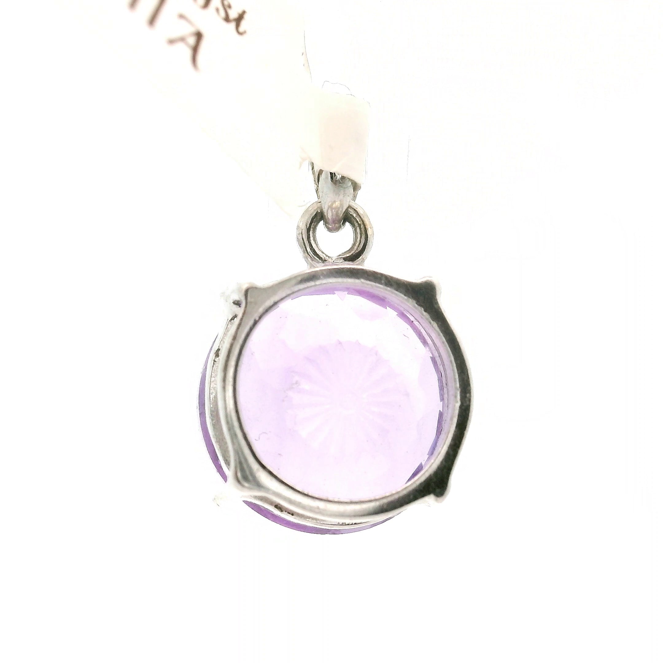 Amethyst Fantasy Cut Pendant .925 Silver for Enhancing your Intuitive Gifts