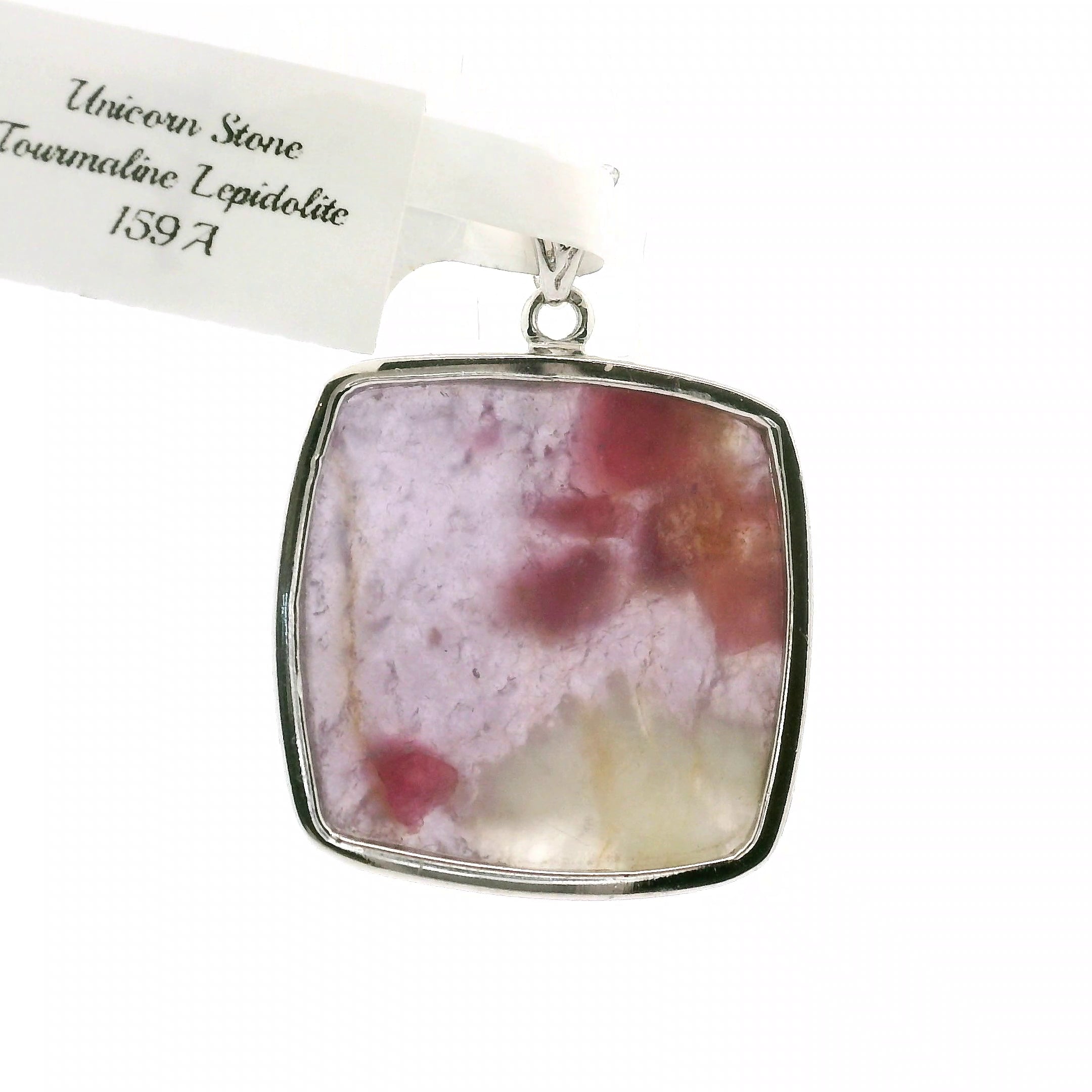 Unicorn Stone Pendant .925 Silver for Awareness, Communication and Meditation