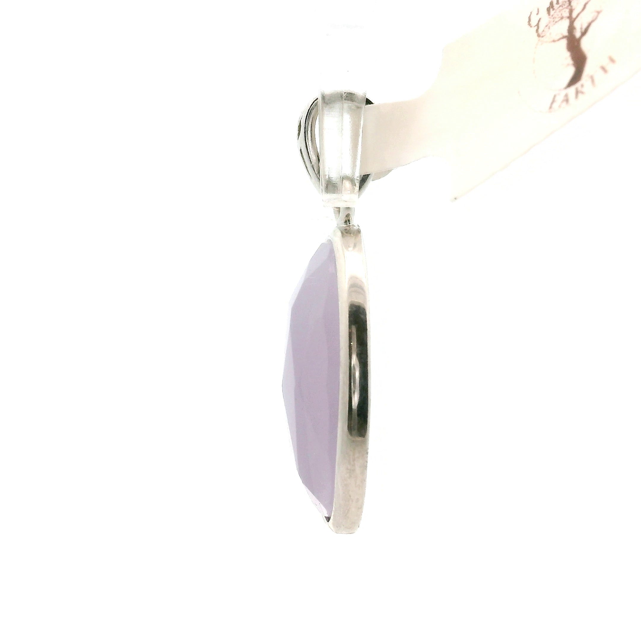 Yttrium Fluorite Pendant .925 Silver for Clarity and Focus