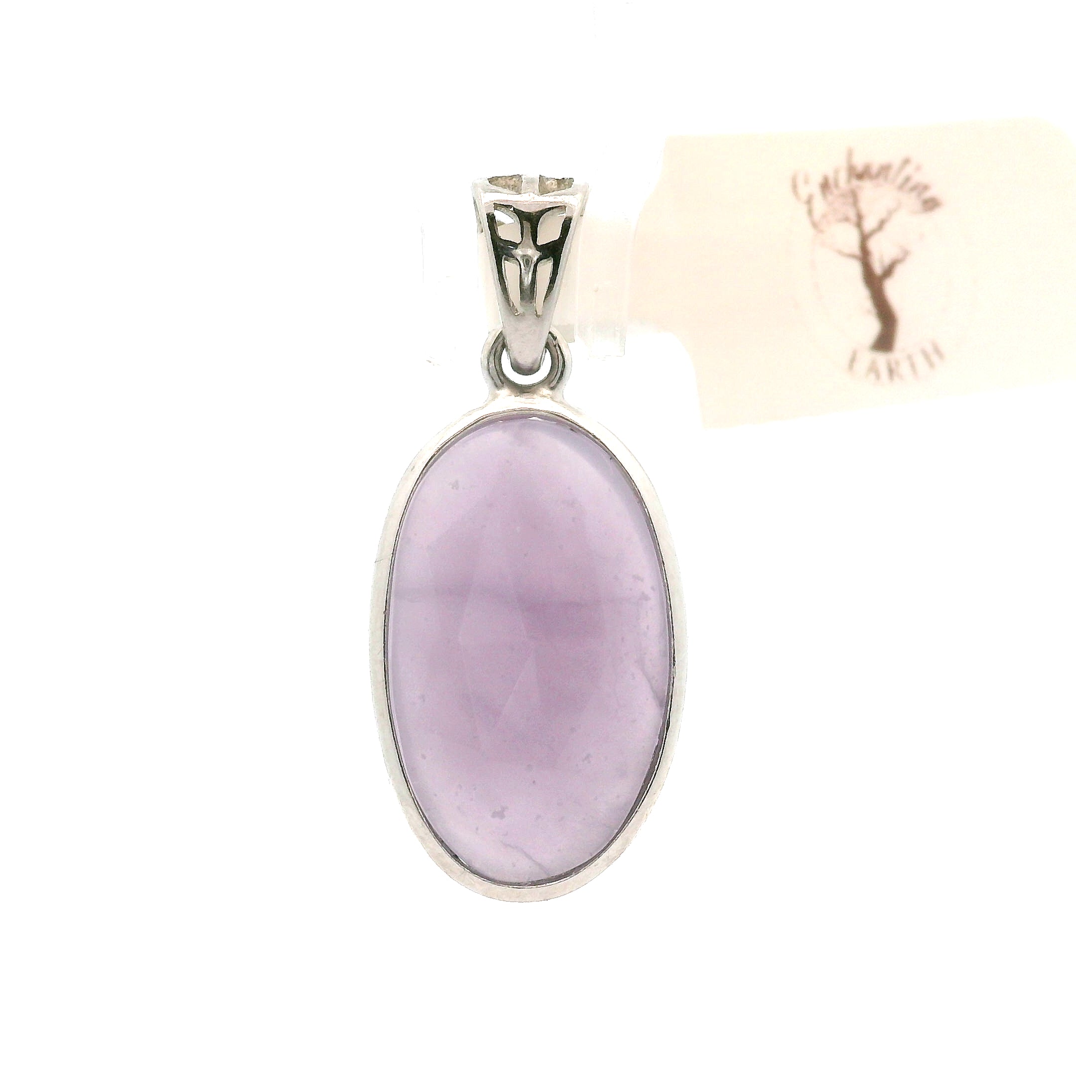 Yttrium Fluorite Pendant .925 Silver for Clarity and Focus