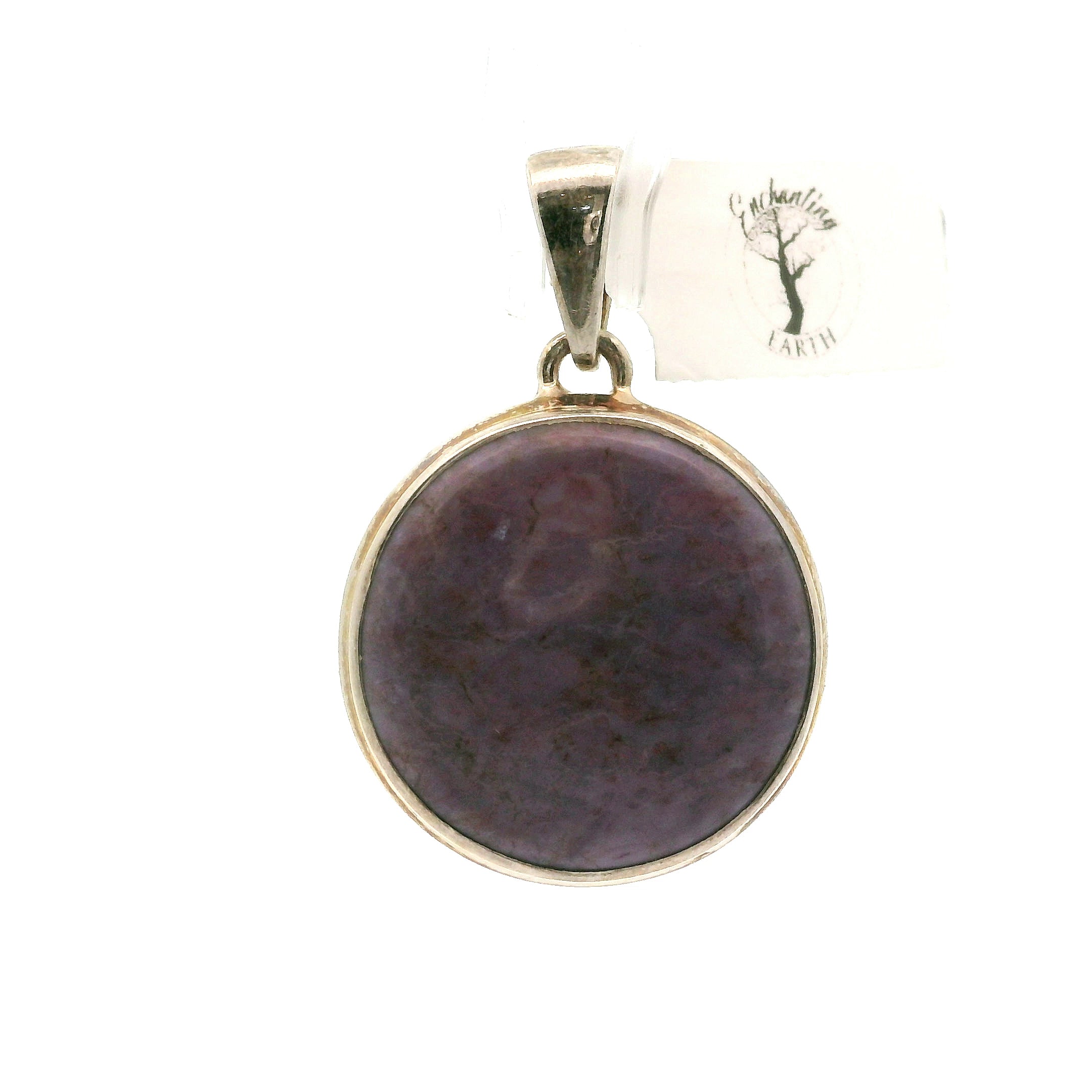 Lavender Jade Pendant .925 Silver for Intuition and Uncovering the Hearts True Desires