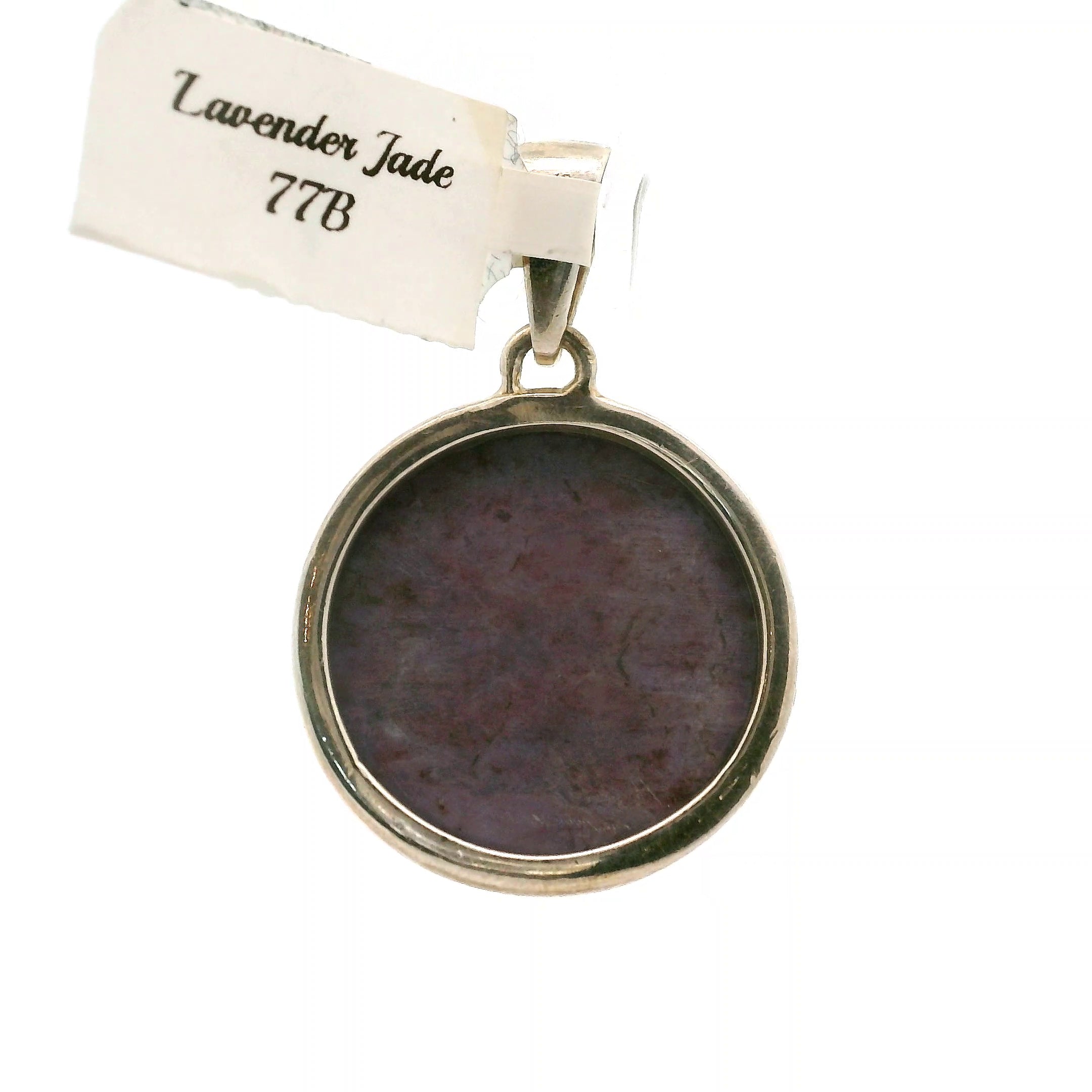 Lavender Jade Pendant .925 Silver for Intuition and Uncovering the Hearts True Desires