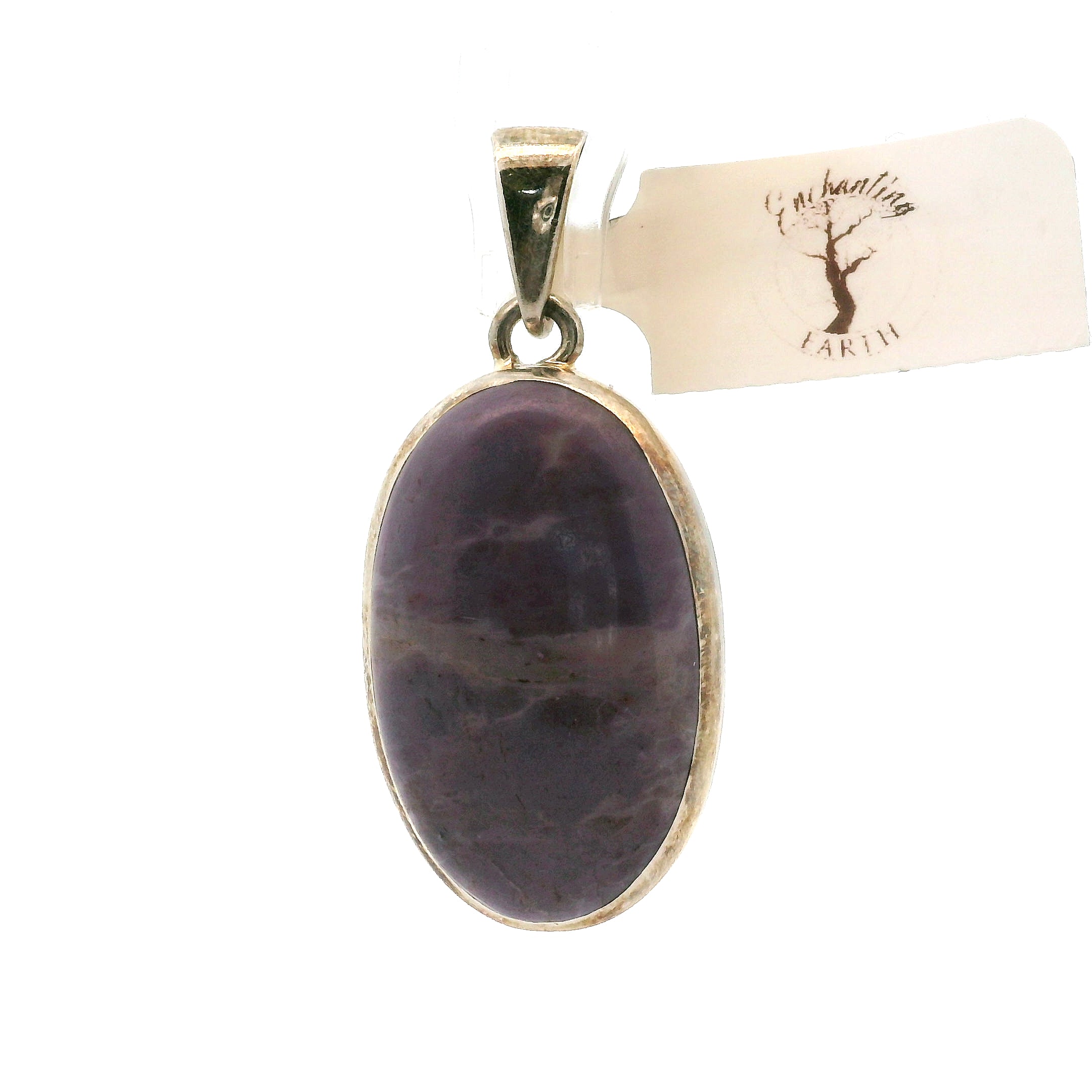 Lavender Jade Pendant .925 Silver for Intuition and Uncovering the Hearts True Desires
