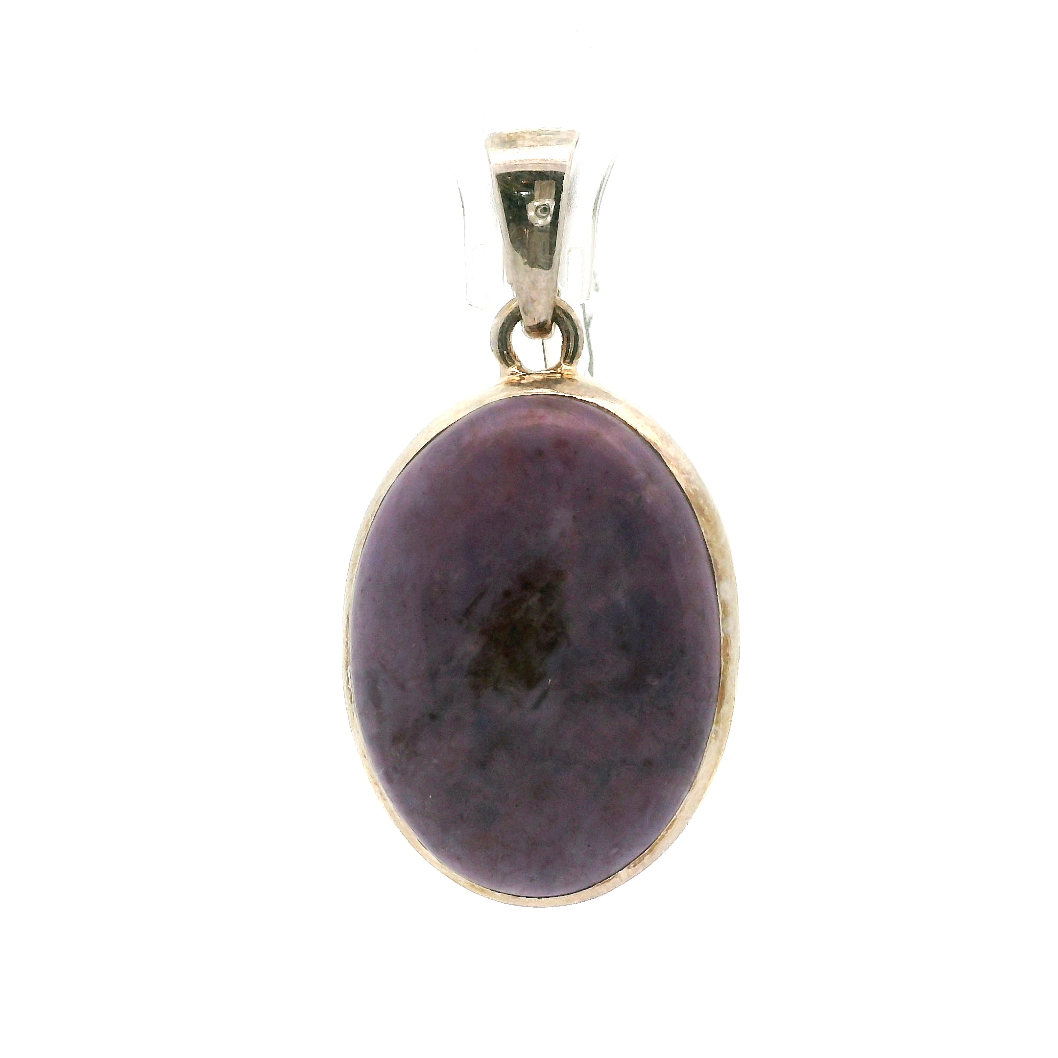 Lavender Jade Pendant .925 Silver for Intuition and Uncovering the Hearts True Desires