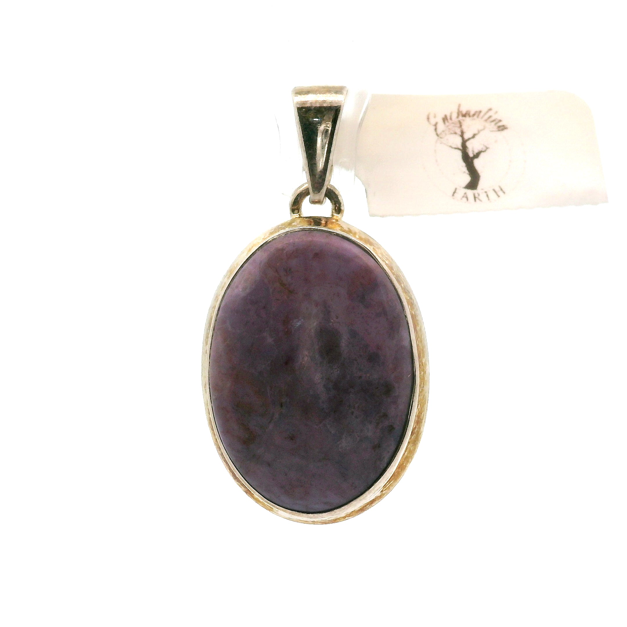 Lavender Jade Pendant .925 Silver for Intuition and Uncovering the Hearts True Desires