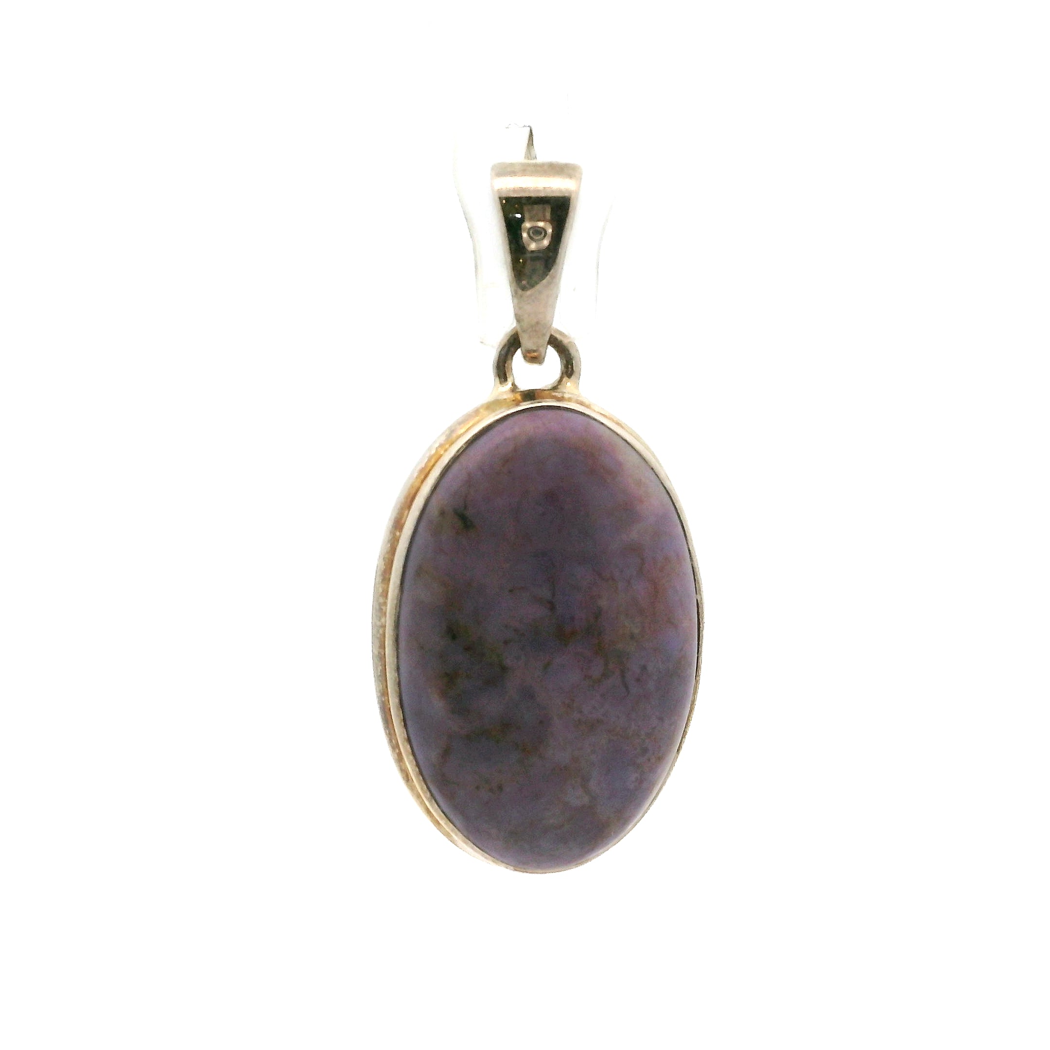 Lavender Jade Pendant .925 Silver for Intuition and Uncovering the Hearts True Desires