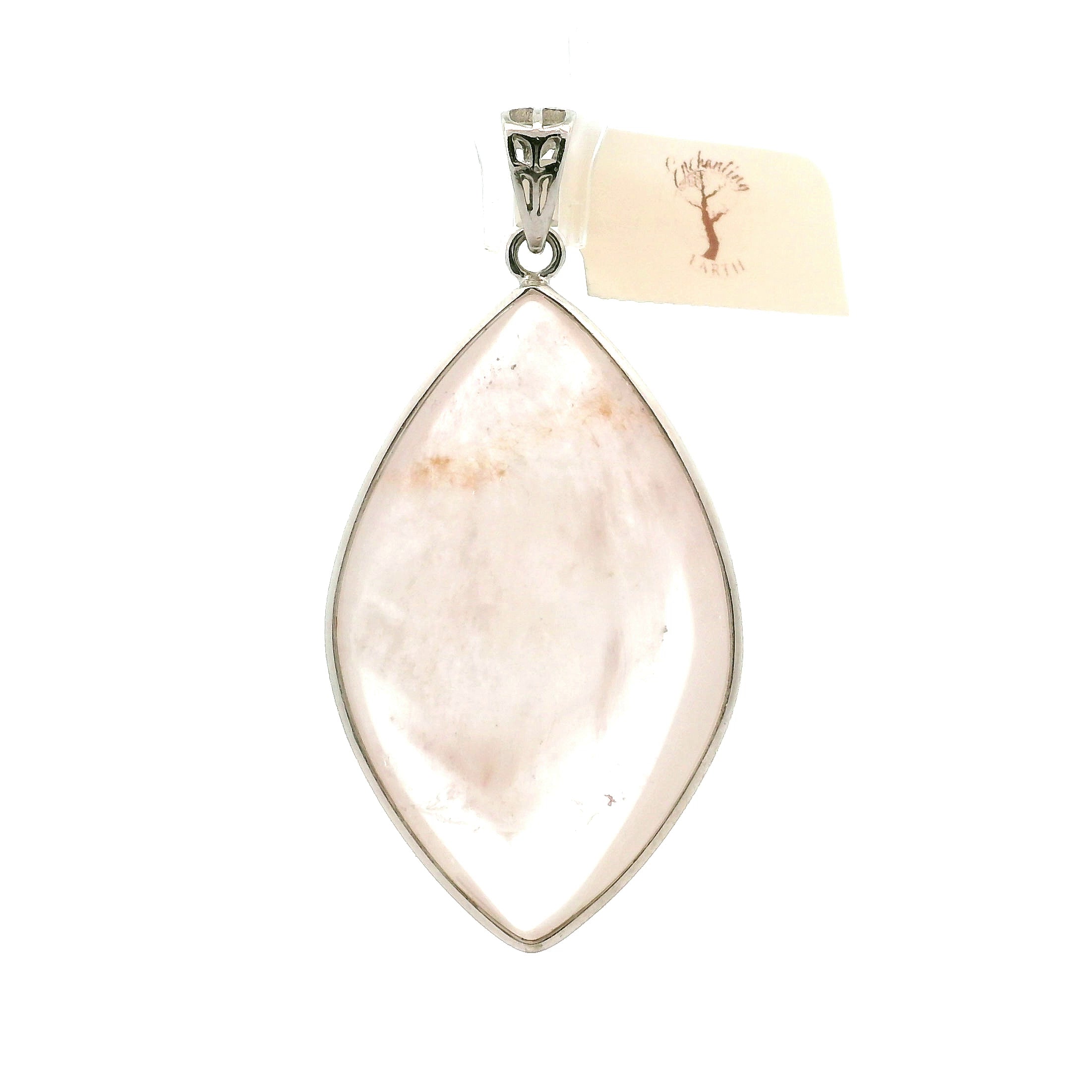 XL Lithium Quartz Pendant .925 Silver for Manifestation, Mental Health & Stress Relief