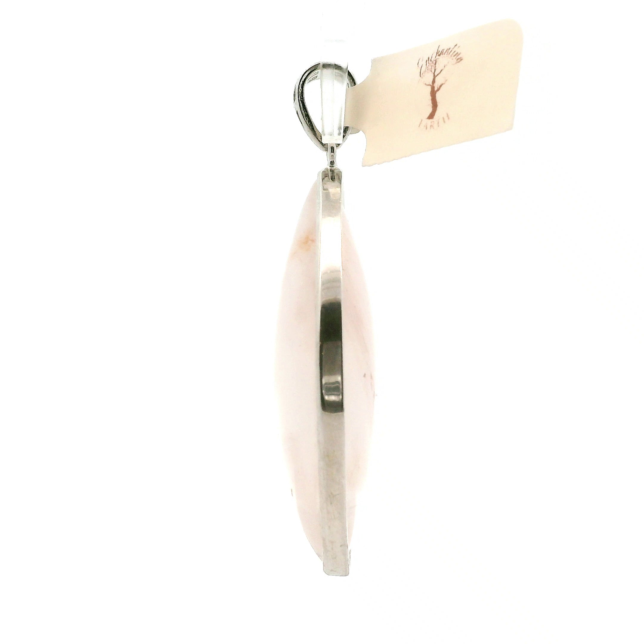 XL Lithium Quartz Pendant .925 Silver for Manifestation, Mental Health & Stress Relief