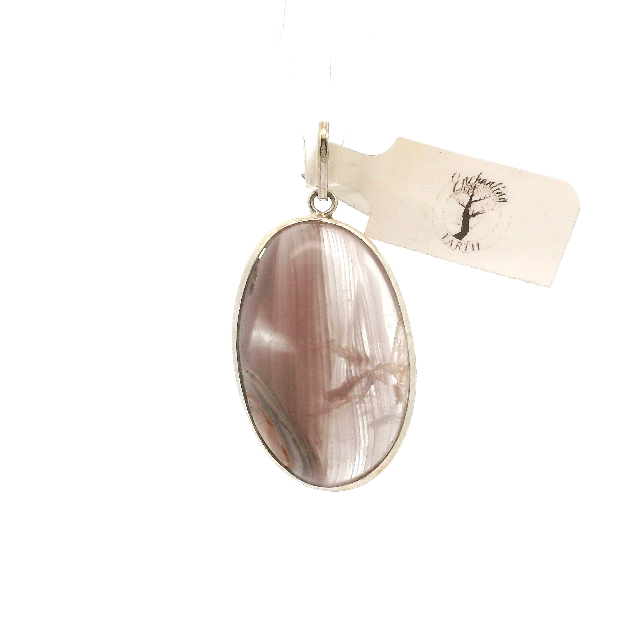 XL Lithium Quartz Pendant .925 Silver for Manifestation, Mental Health & Stress Relief