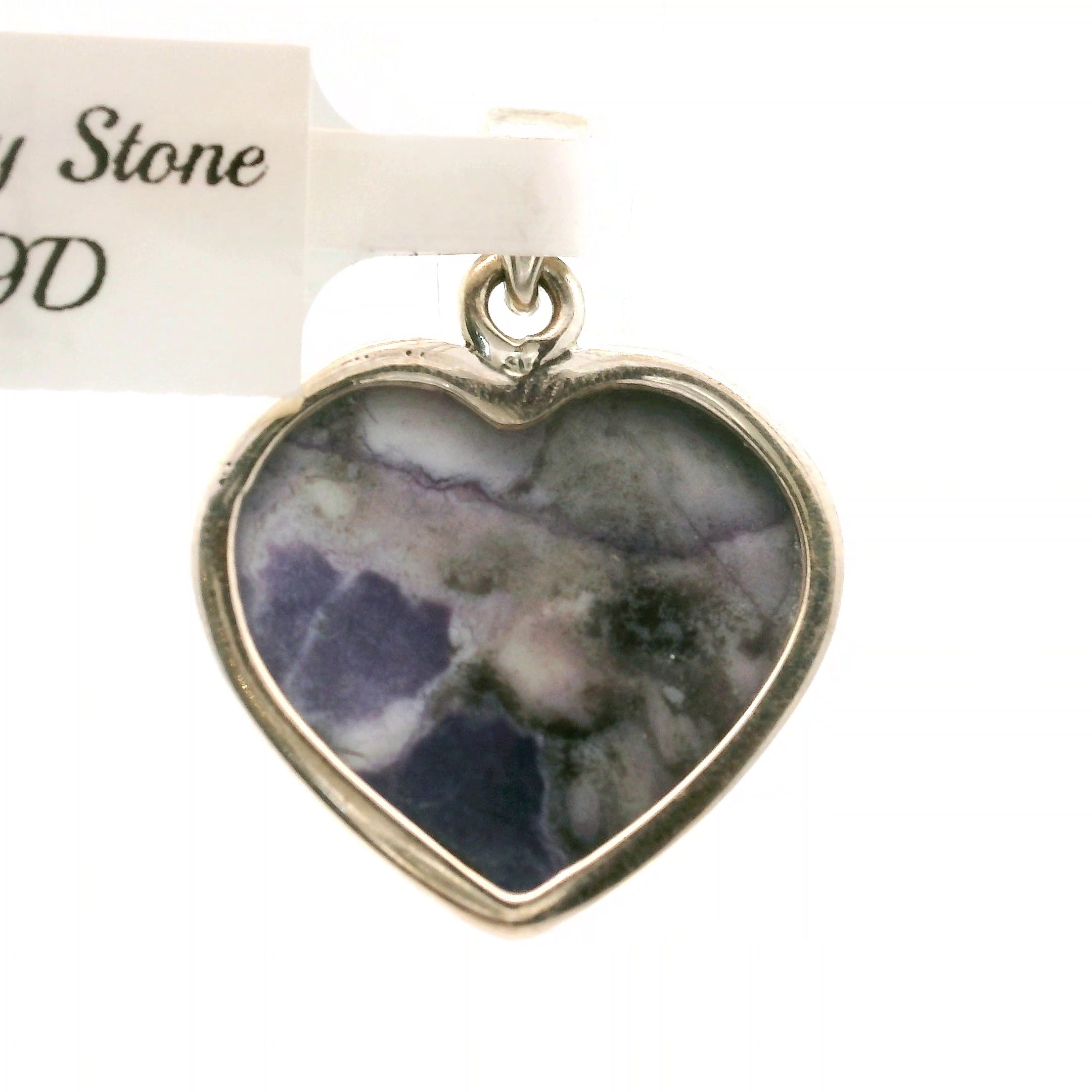 Tiffany Stone Heart Pendant .925 Silver for Harmonizing your Relationships and Pleasure