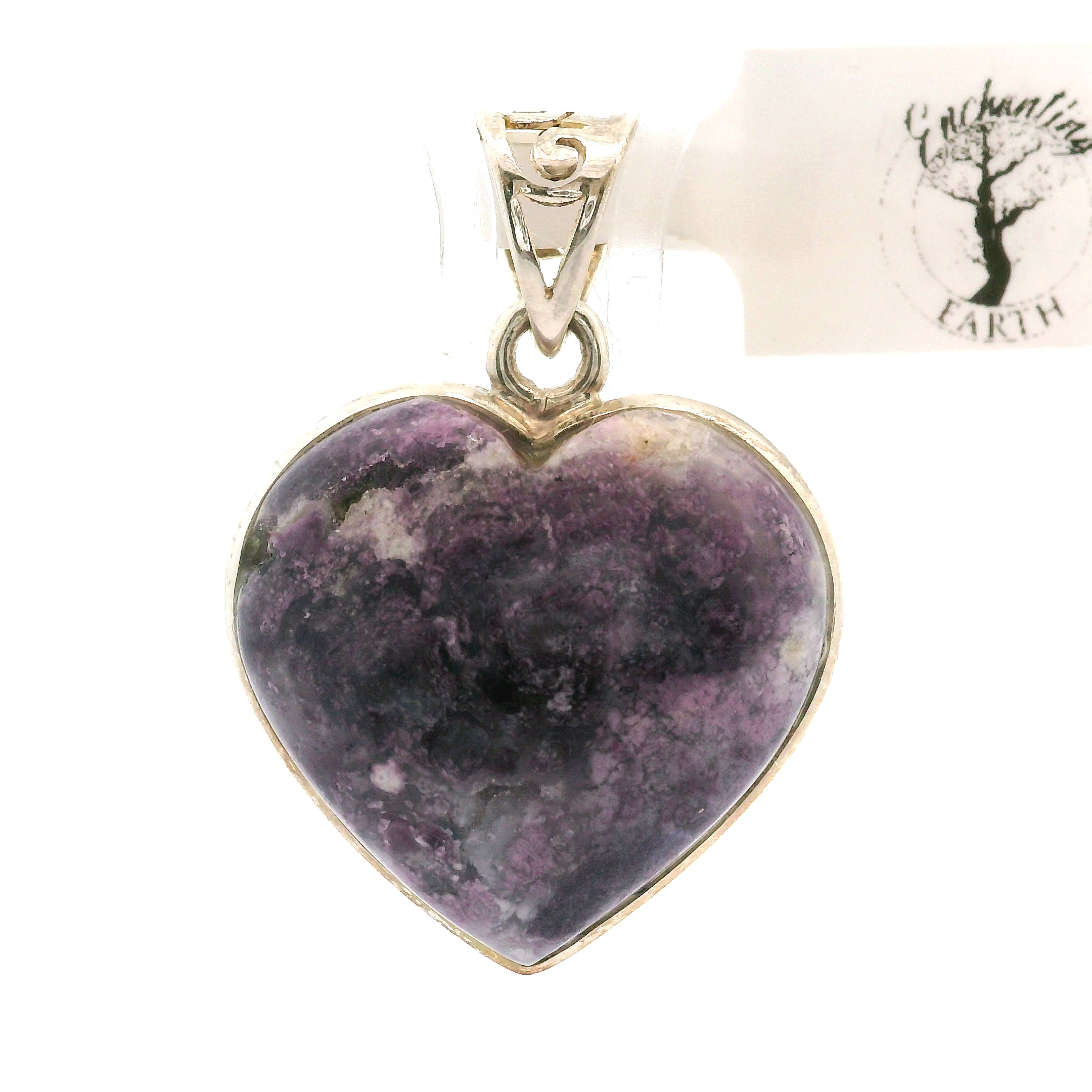 Tiffany Stone Heart Pendant .925 Silver for Harmonizing your Relationships and Pleasure