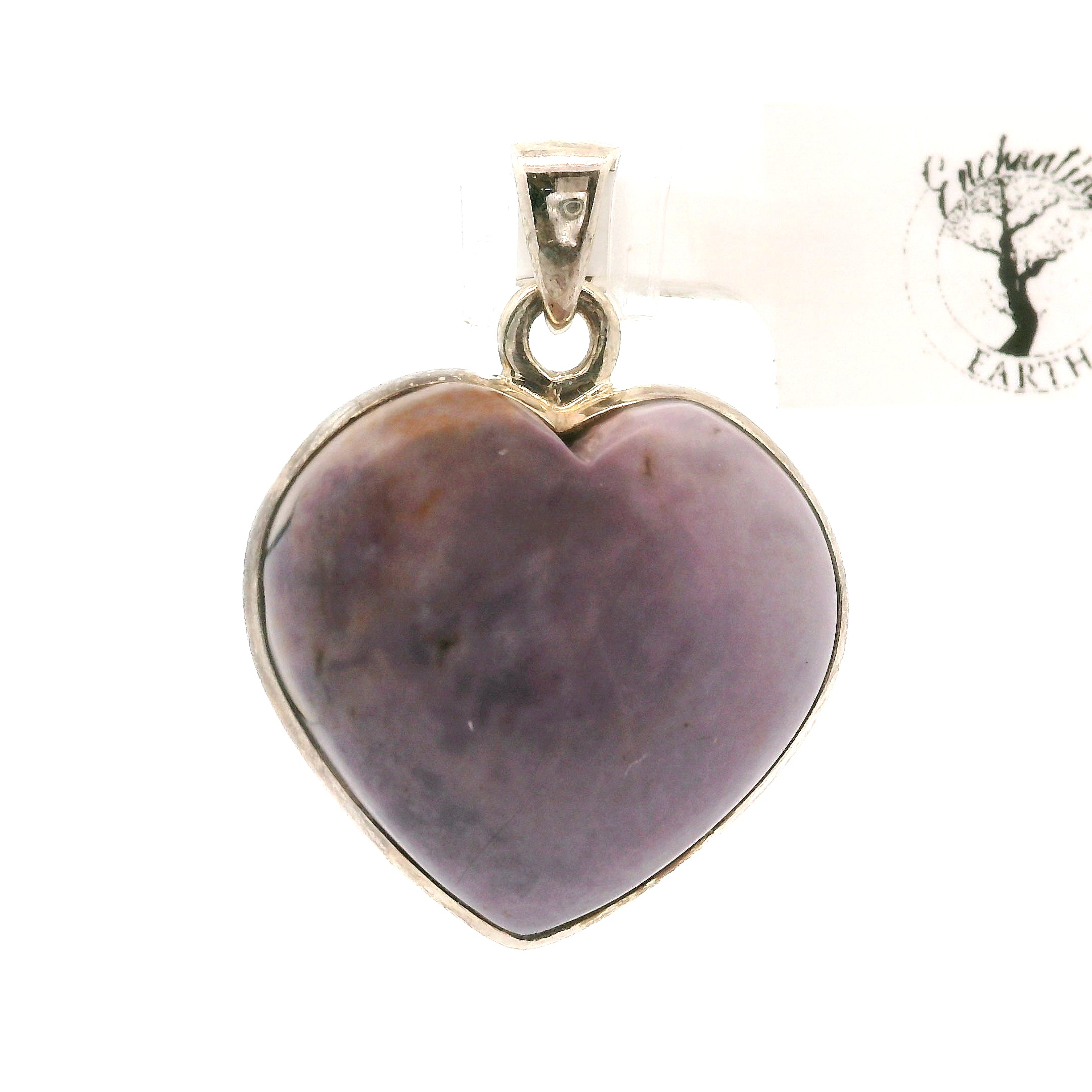 Tiffany Stone Heart Pendant .925 Silver for Harmonizing your Relationships and Pleasure