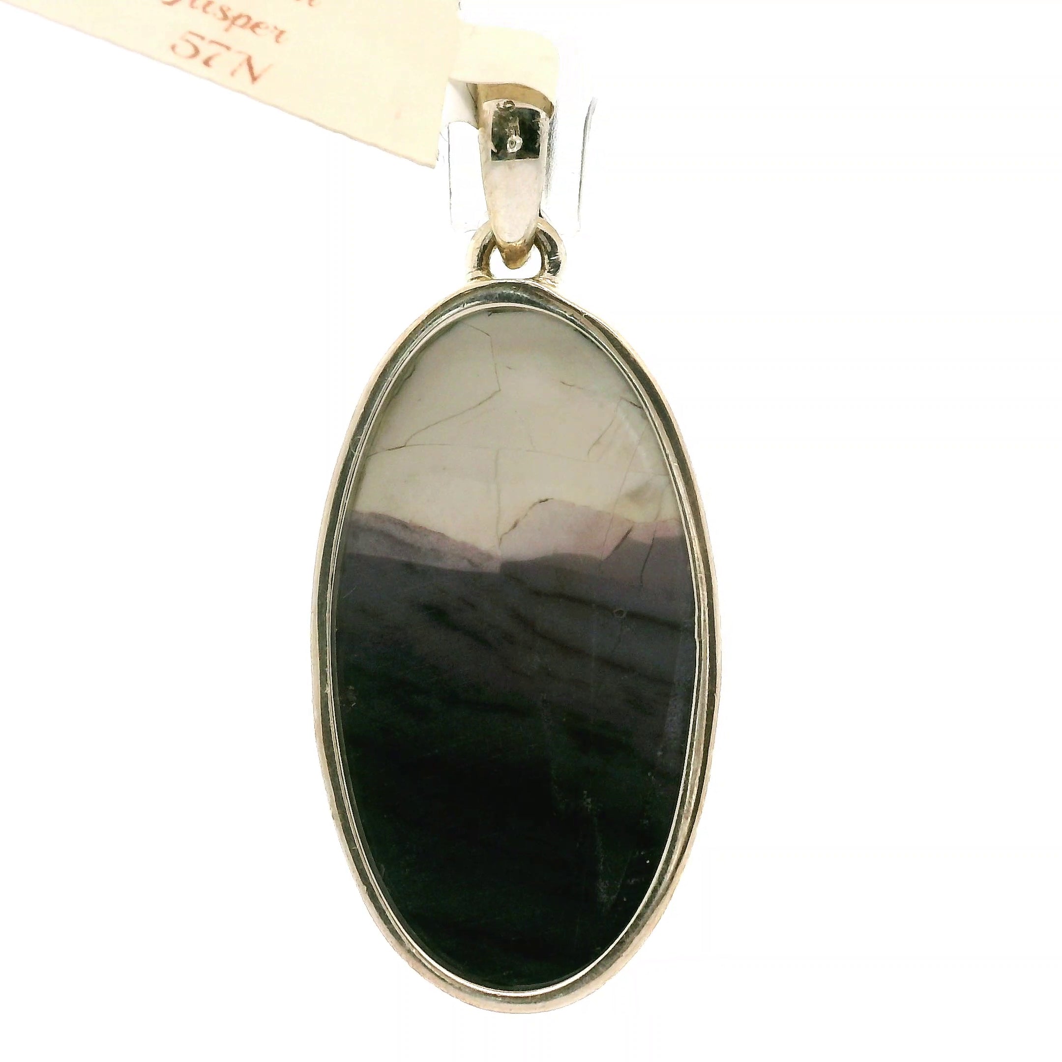 Hyacinth Jasper Pendant .925 Silver for Calm and Clarity