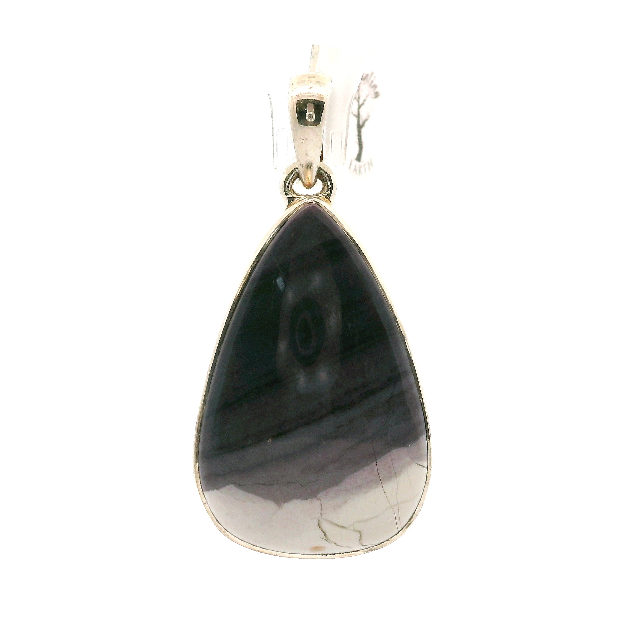 Hyacinth Jasper Pendant .925 Silver for Calm and Clarity
