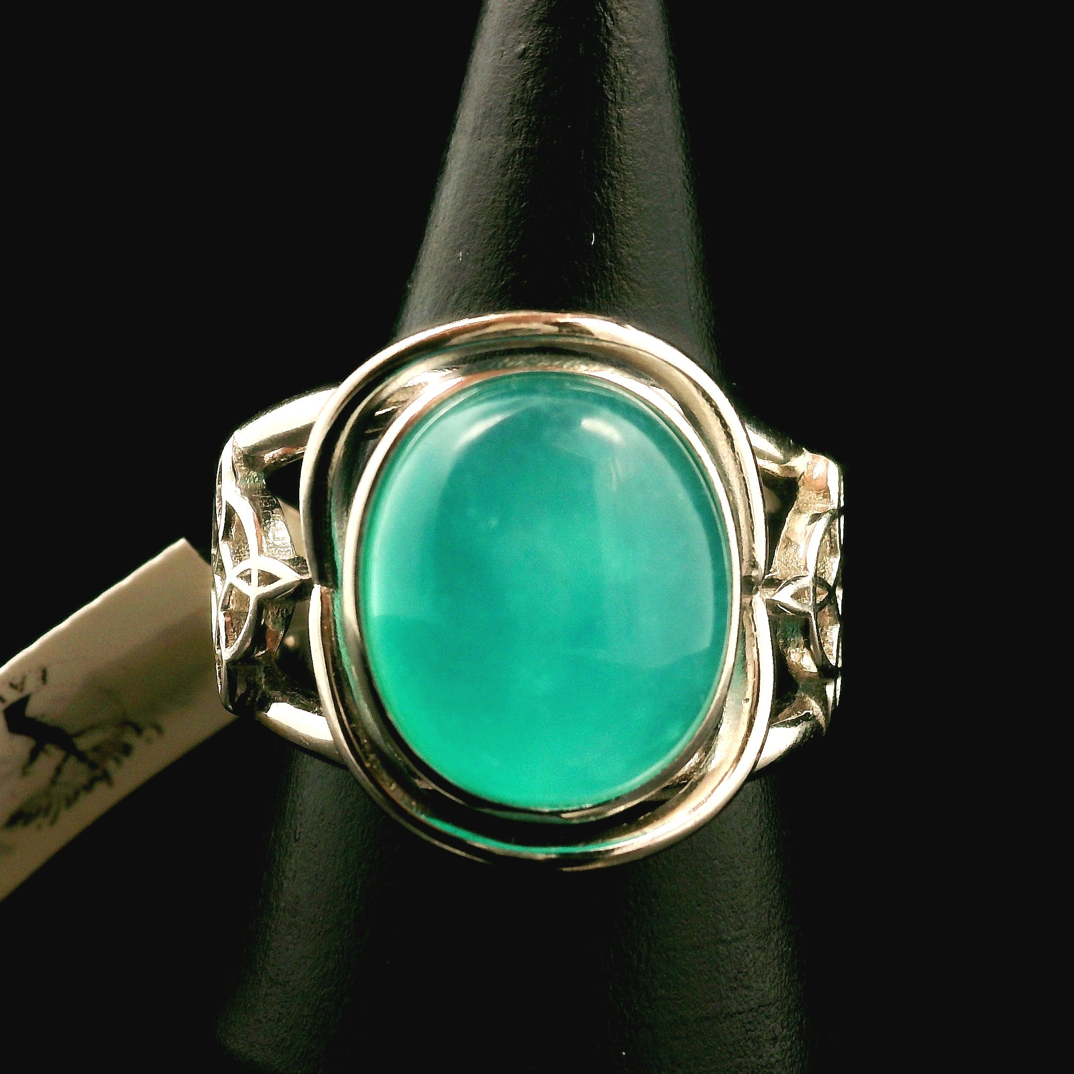 Witches Knot Cuff Ring 925 Silver for Protection, Magic and Connection to Nature