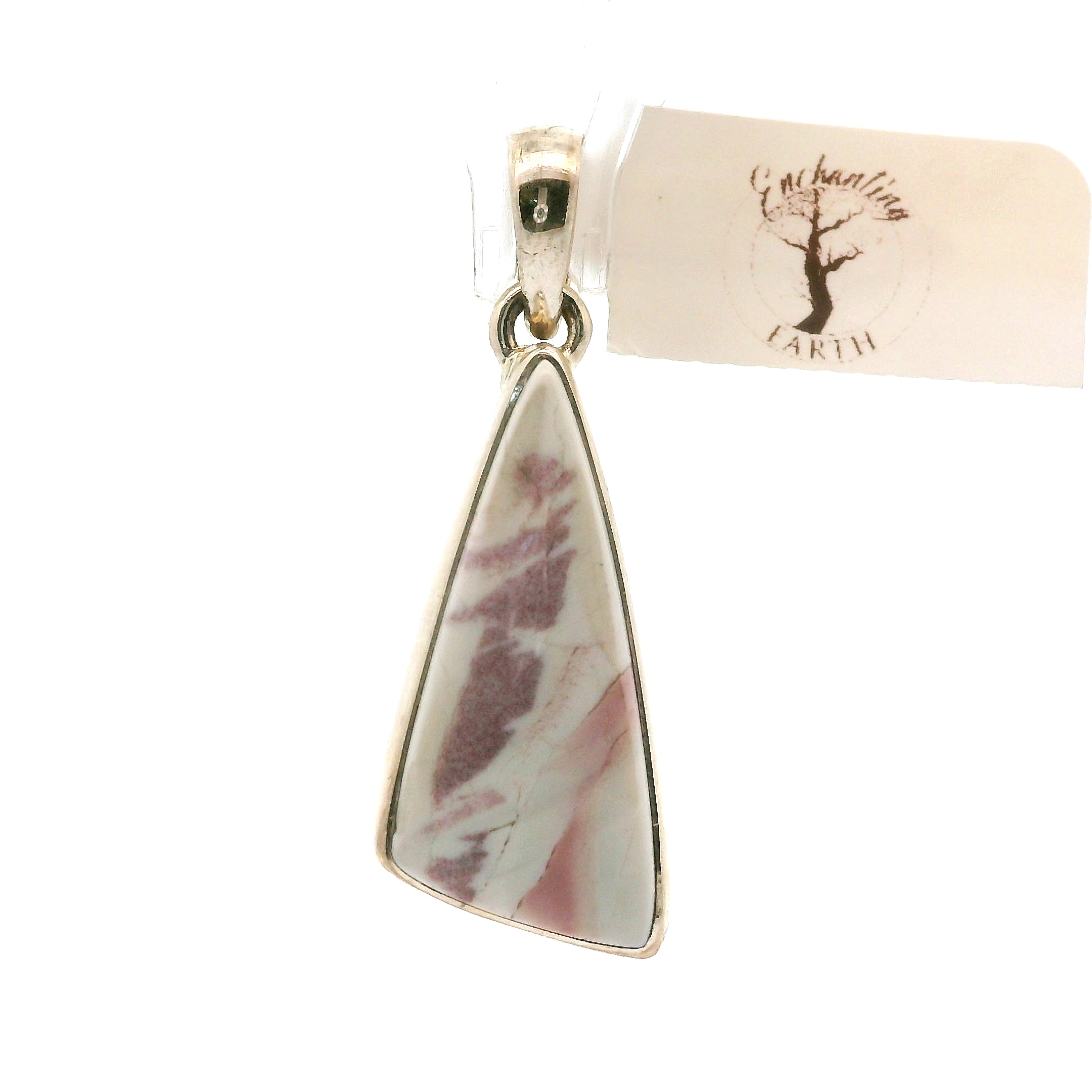 Hyacinth Jasper Pendant .925 Silver for Calm and Clarity