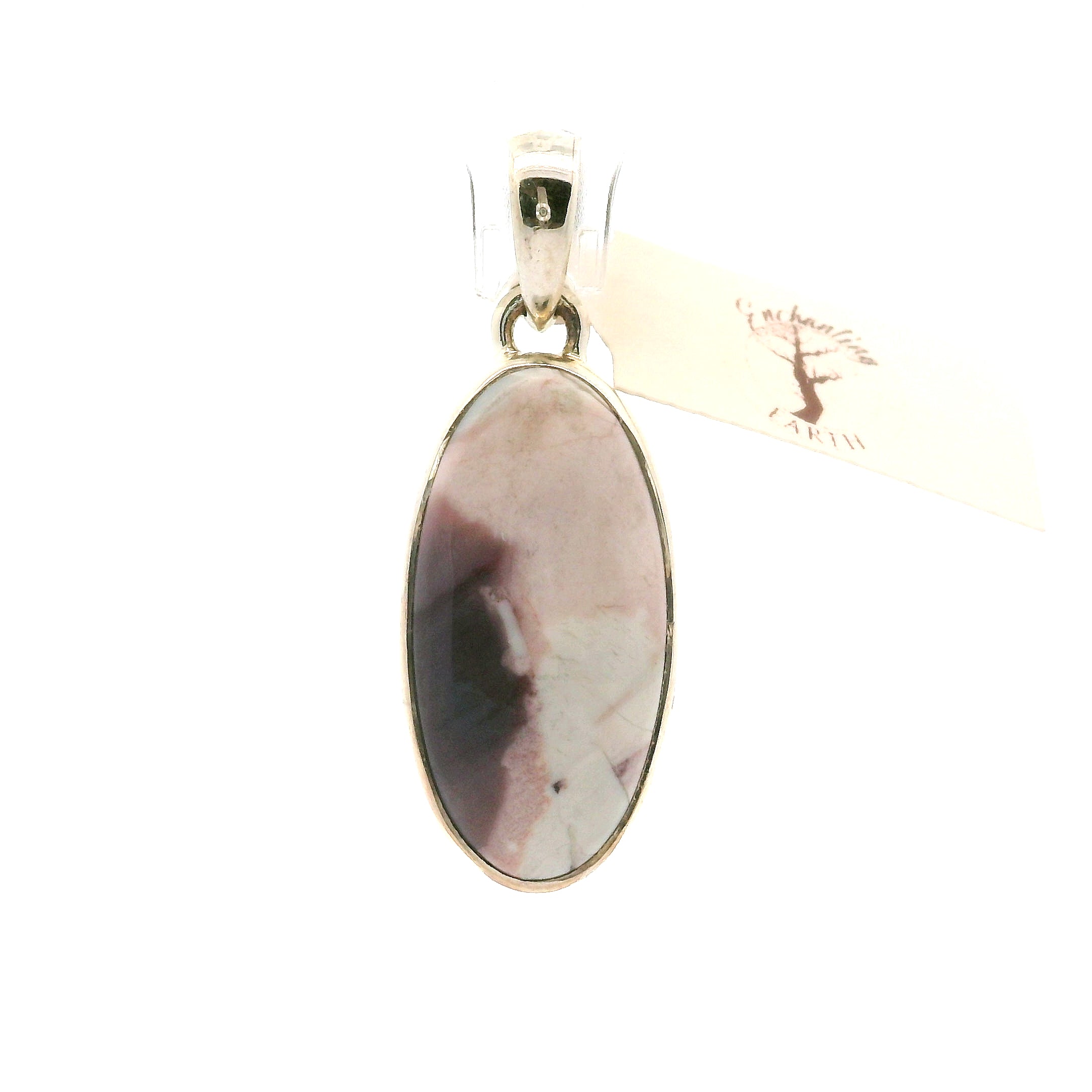 Hyacinth Jasper Pendant .925 Silver for Calm and Clarity