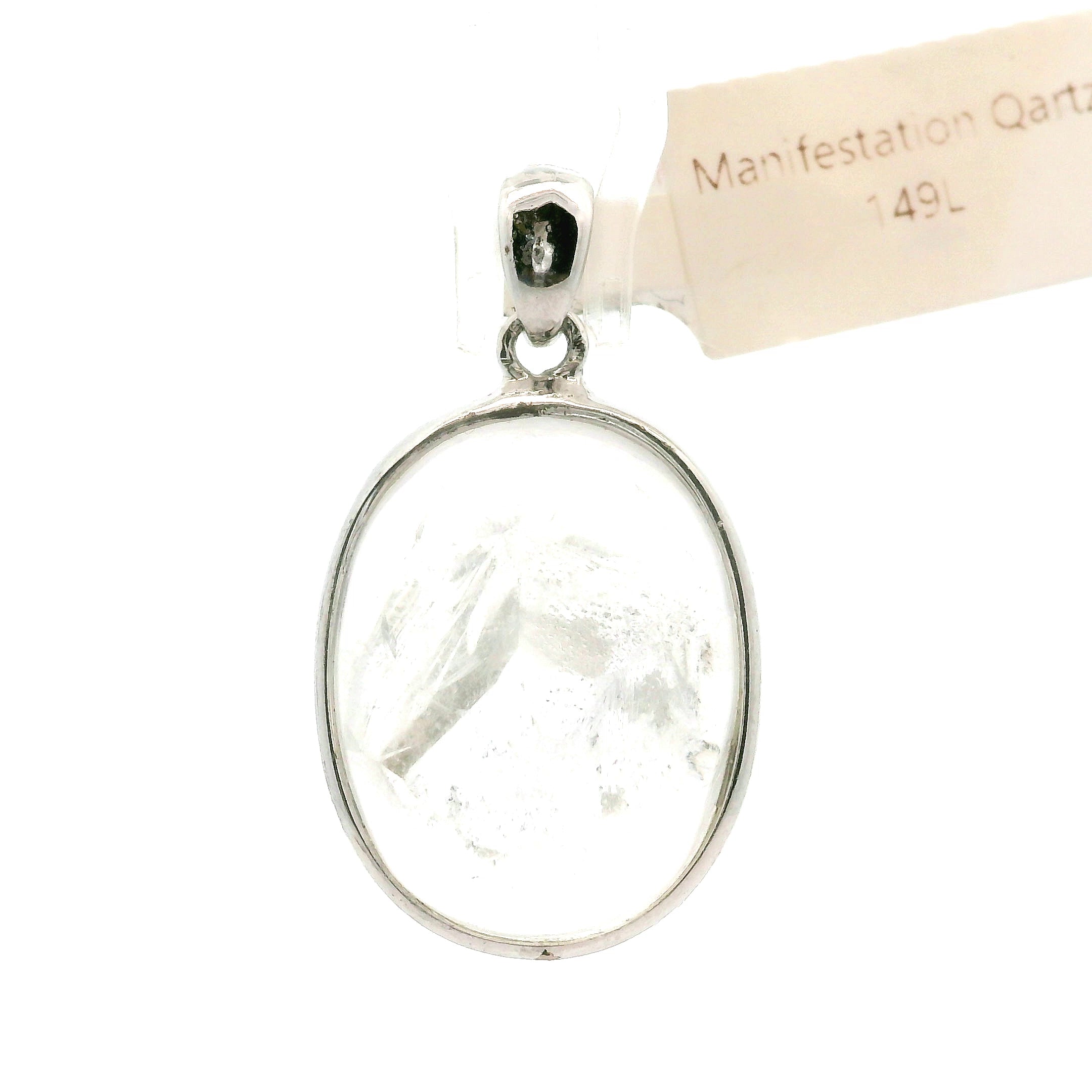 Manifestation Quartz Pendant .925 Silver for Intention Setting and Manifesting your Desires