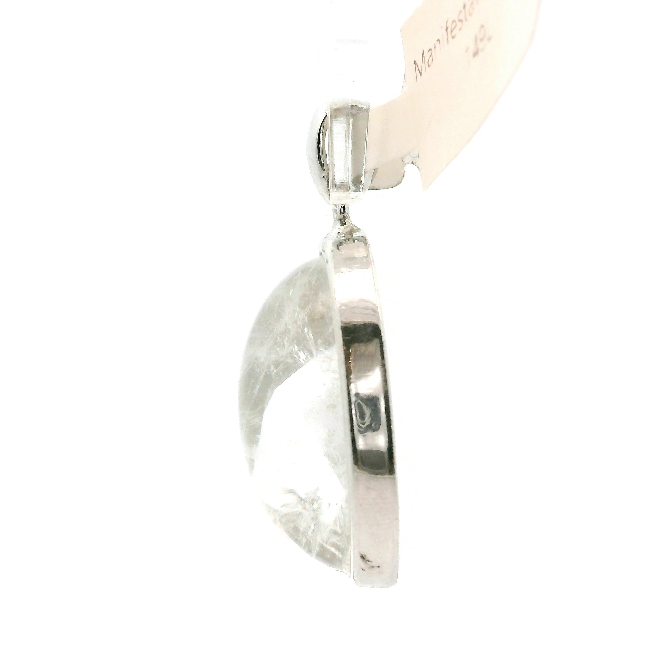 Manifestation Quartz Pendant .925 Silver for Intention Setting and Manifesting your Desires