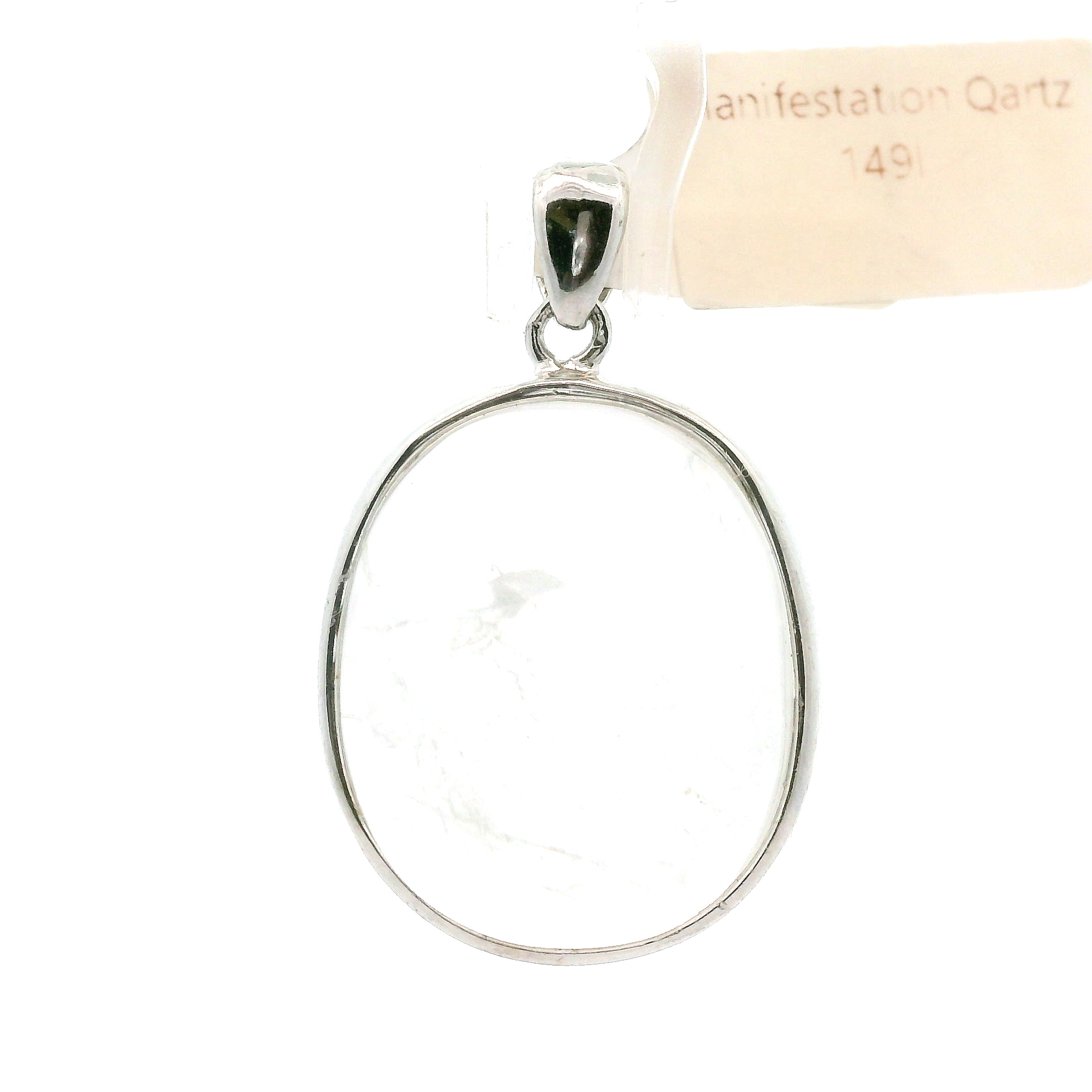 Manifestation Quartz Pendant .925 Silver for Intention Setting and Manifesting your Desires