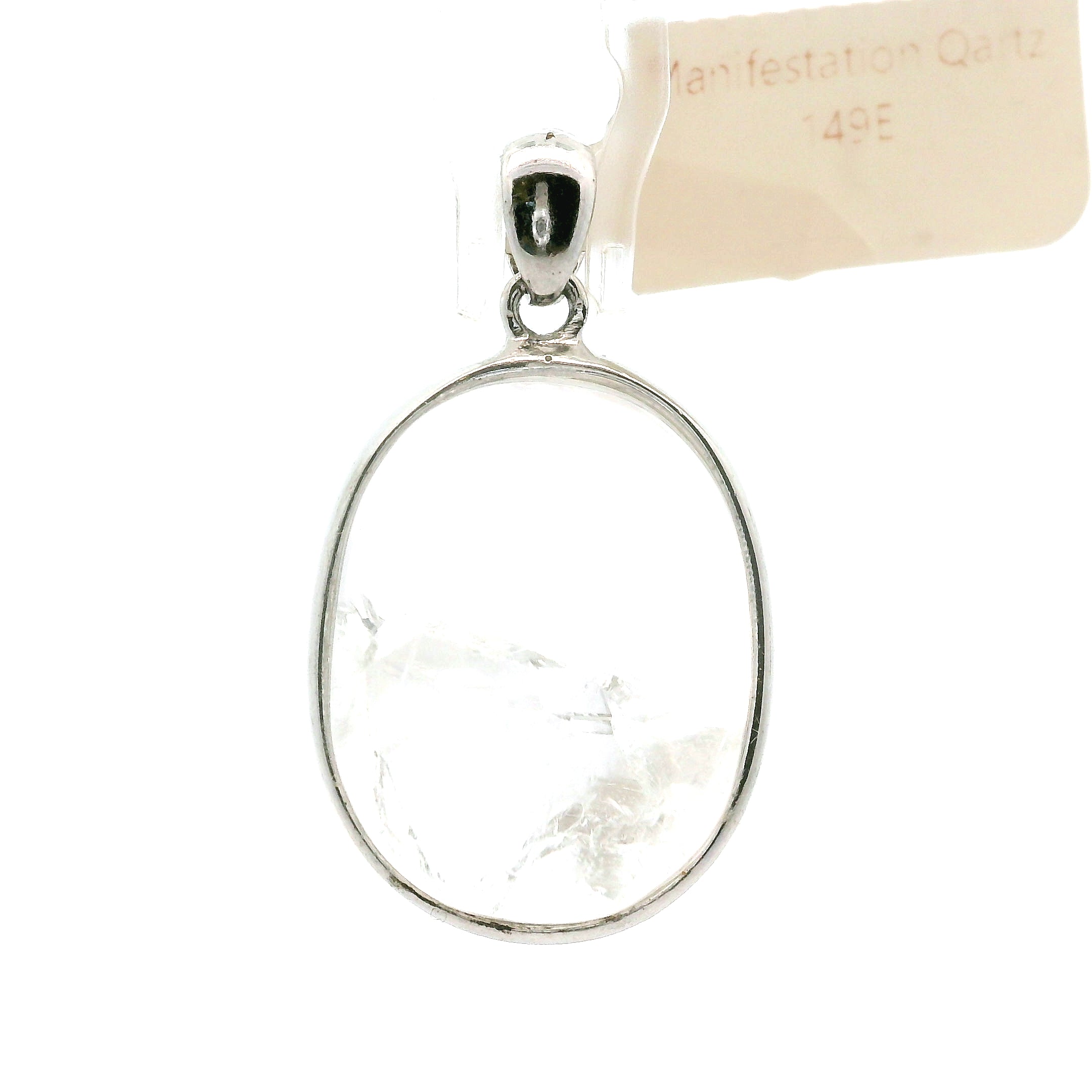 Manifestation Quartz Pendant .925 Silver for Intention Setting and Manifesting your Desires