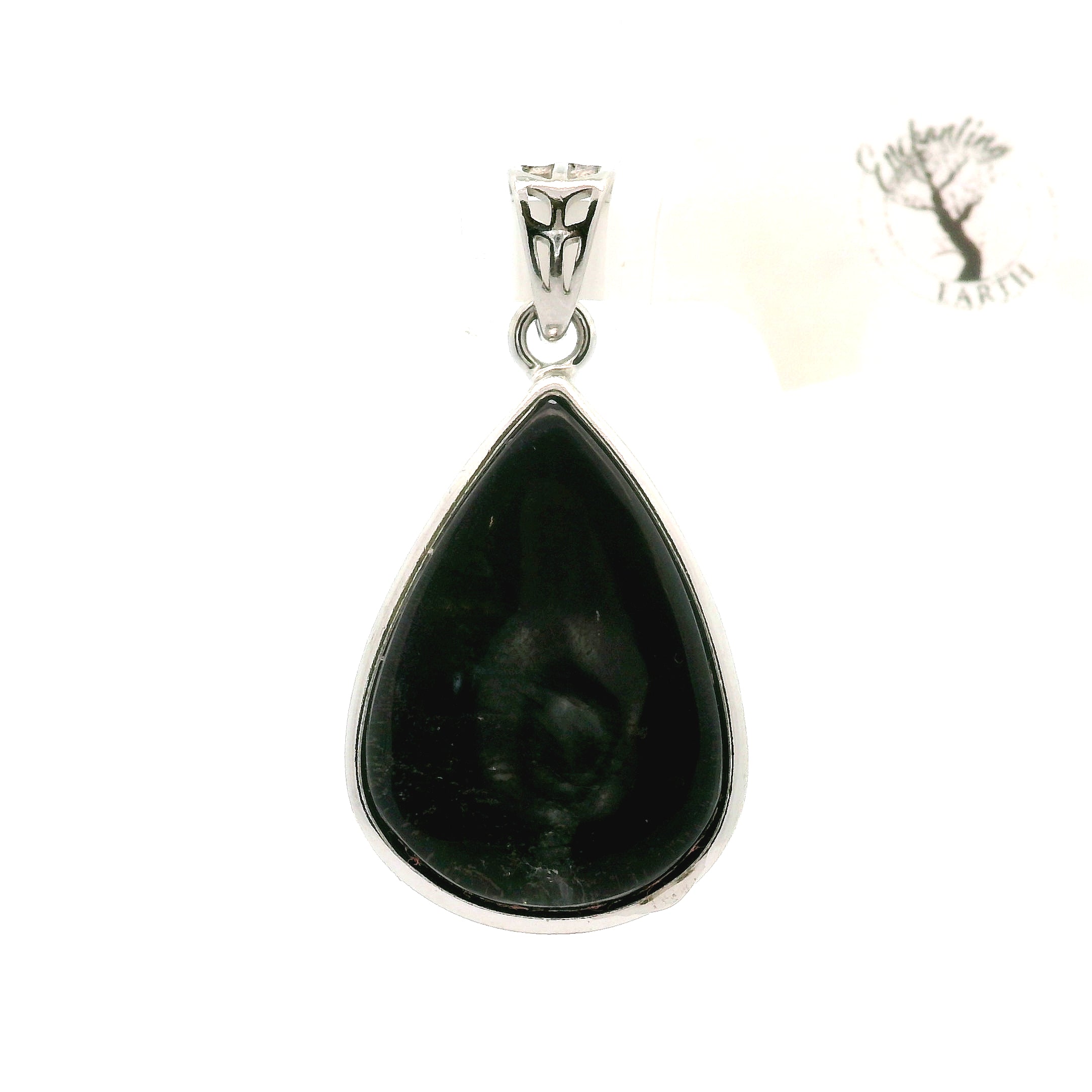 Purperite with Quartz Overlay Pendant .925 Silver for Spiritual Growth and Purification