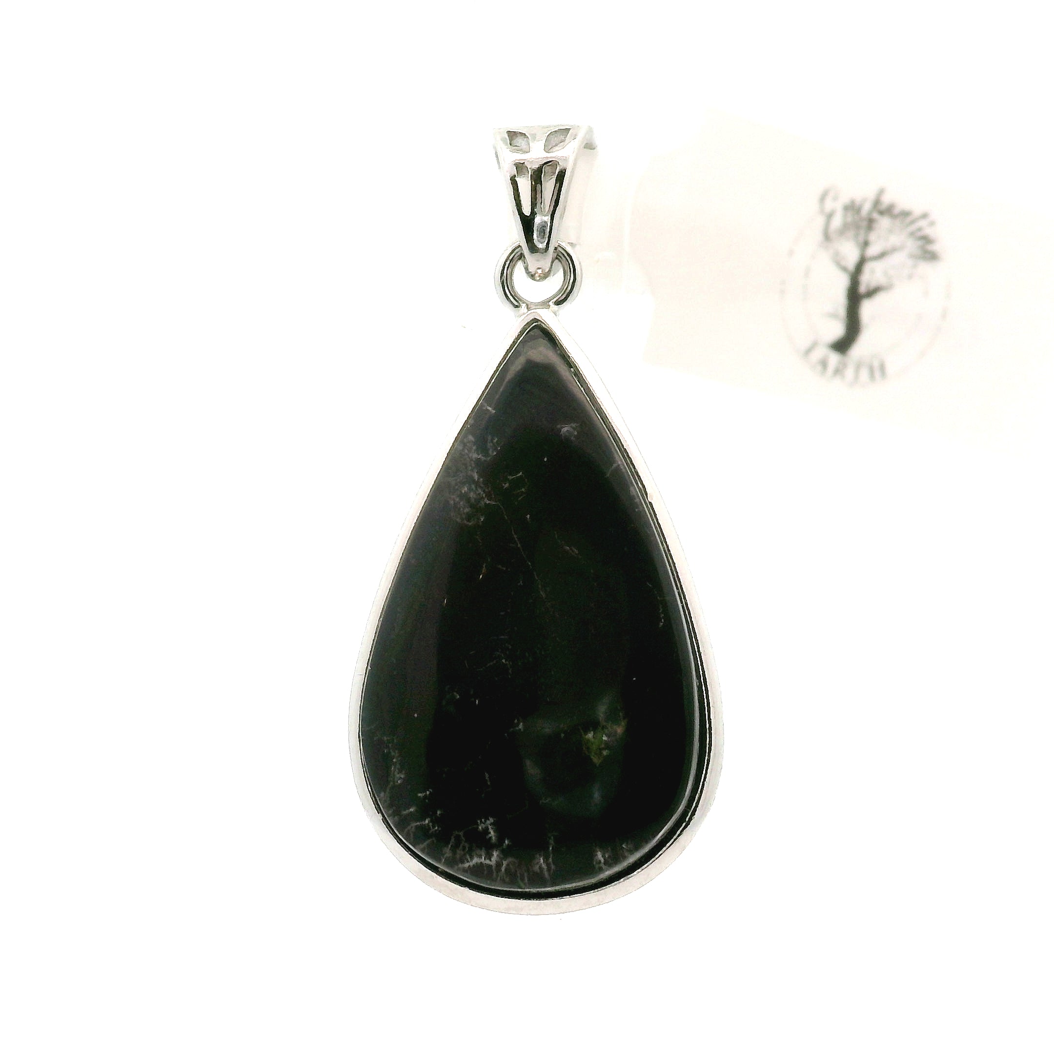Purperite with Quartz Overlay Pendant .925 Silver for Spiritual Growth and Purification