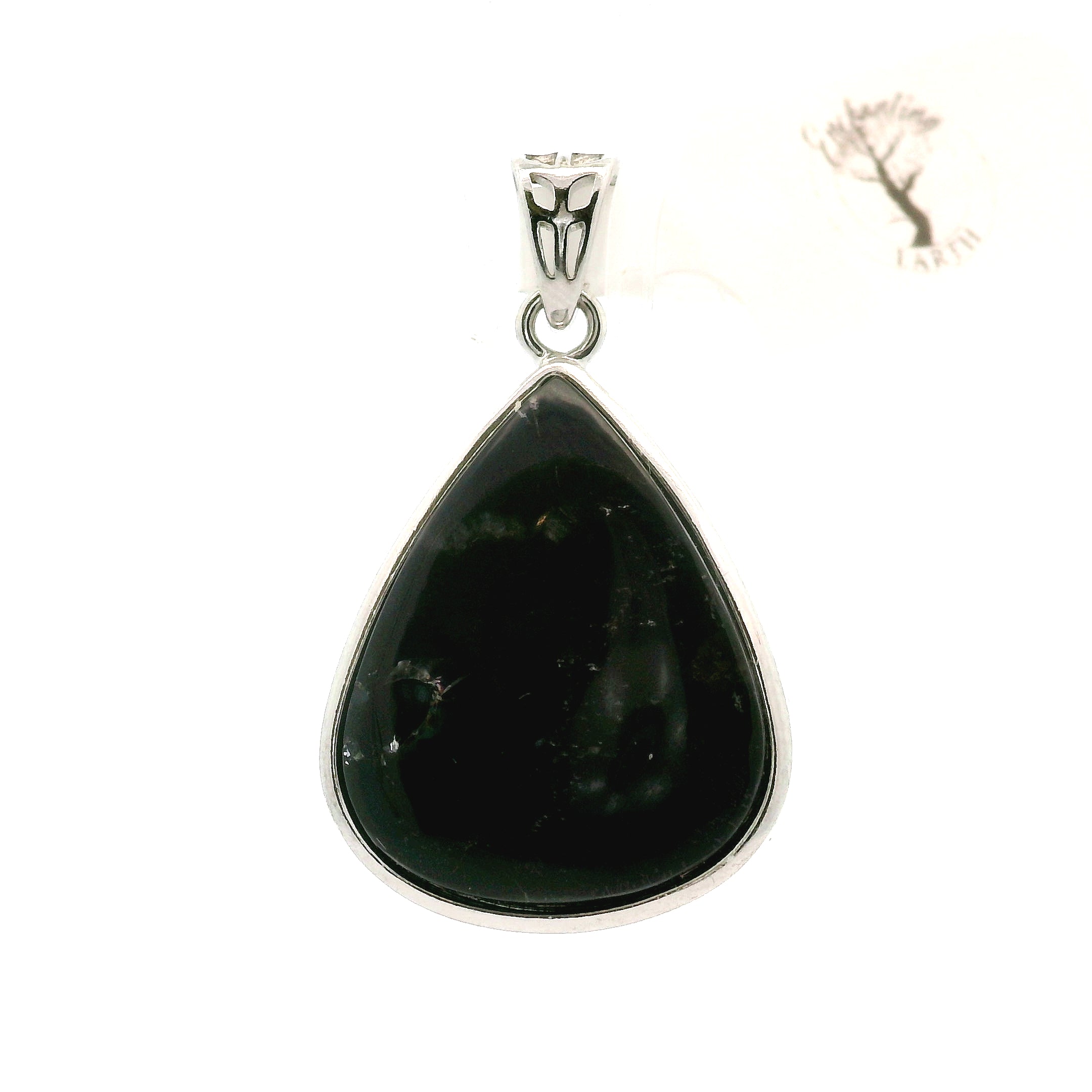 Purperite with Quartz Overlay Pendant .925 Silver for Spiritual Growth and Purification