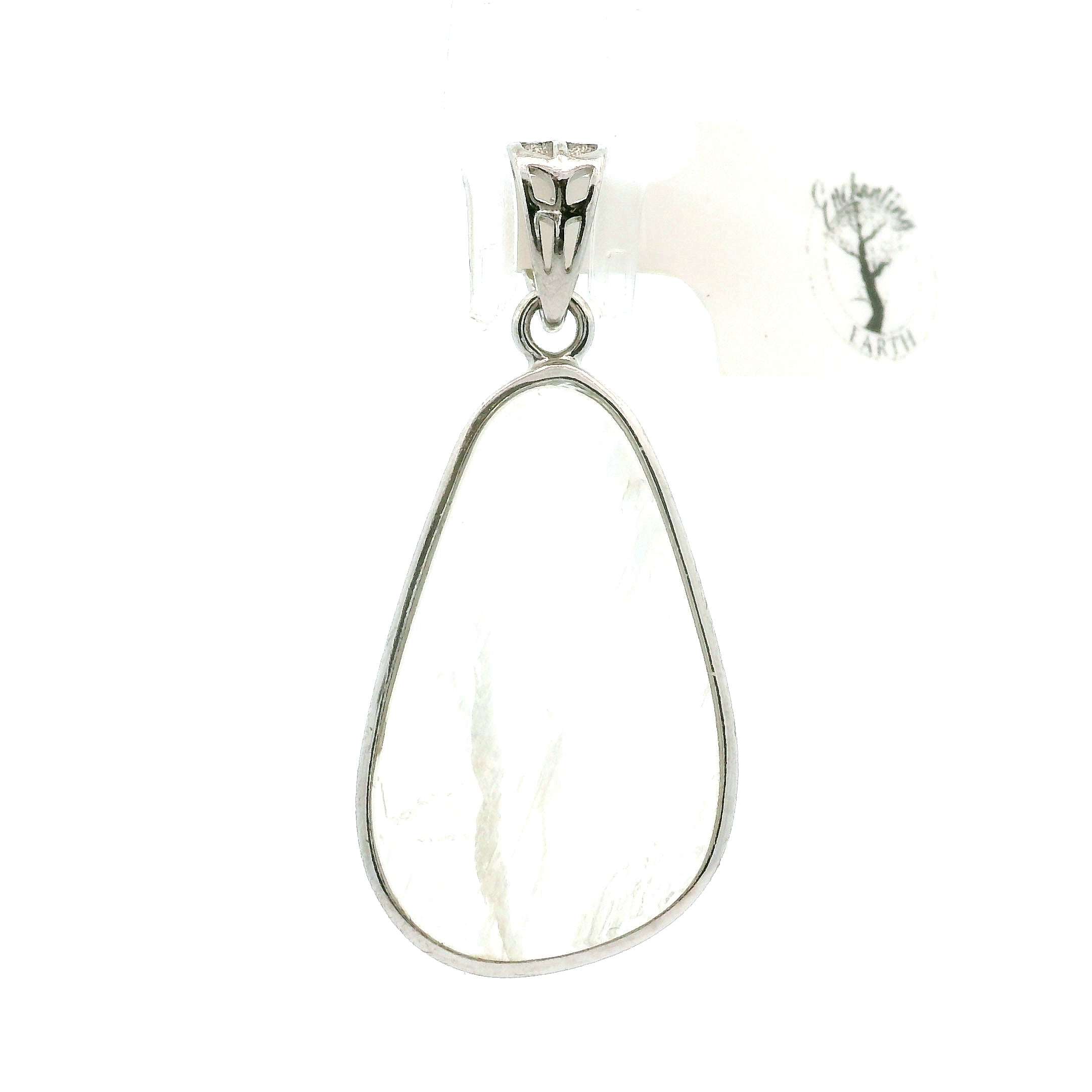 Malawi Moonstone Pendant .925 Silver for Intuition and Energetic Purification