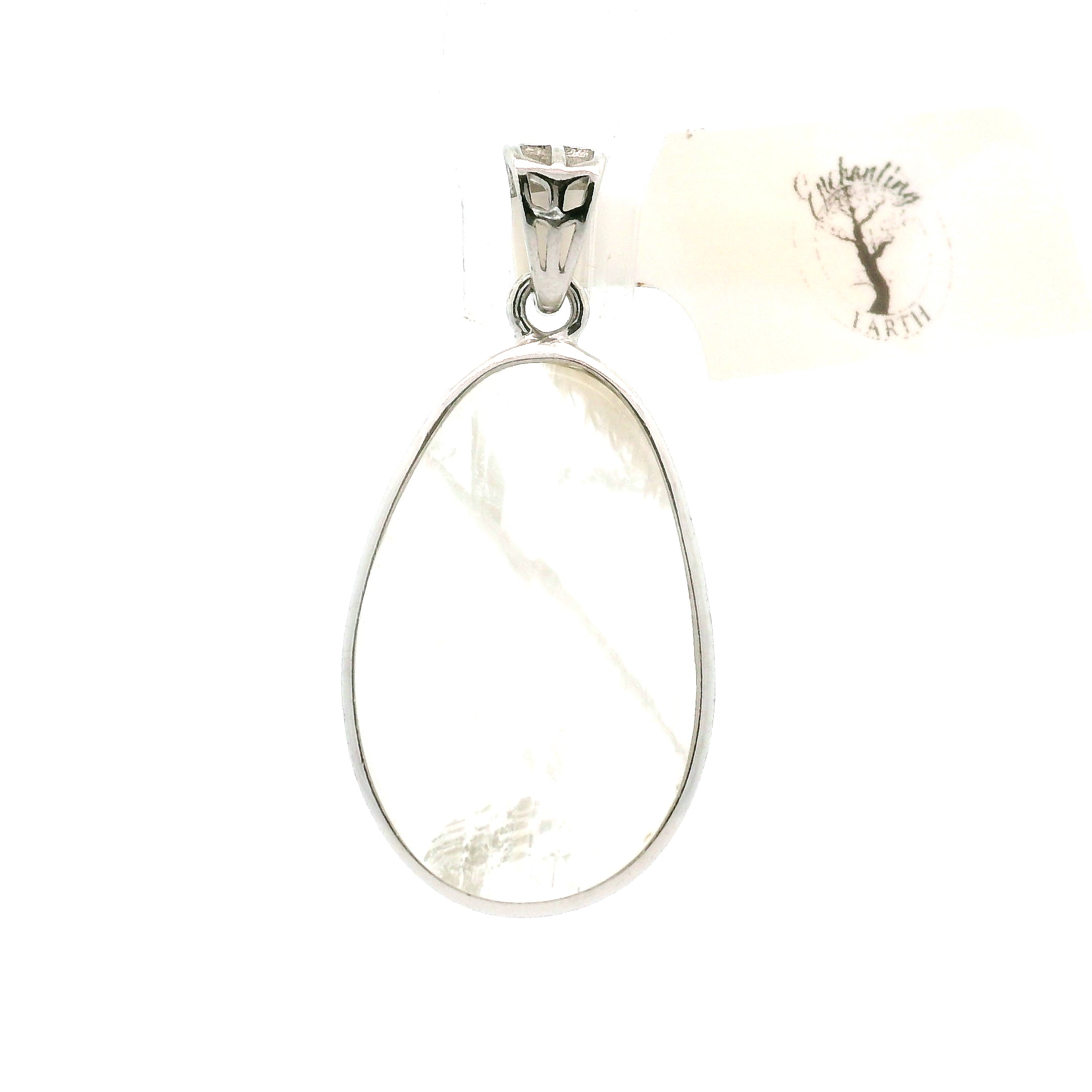 Malawi Moonstone Pendant .925 Silver for Intuition and Energetic Purification