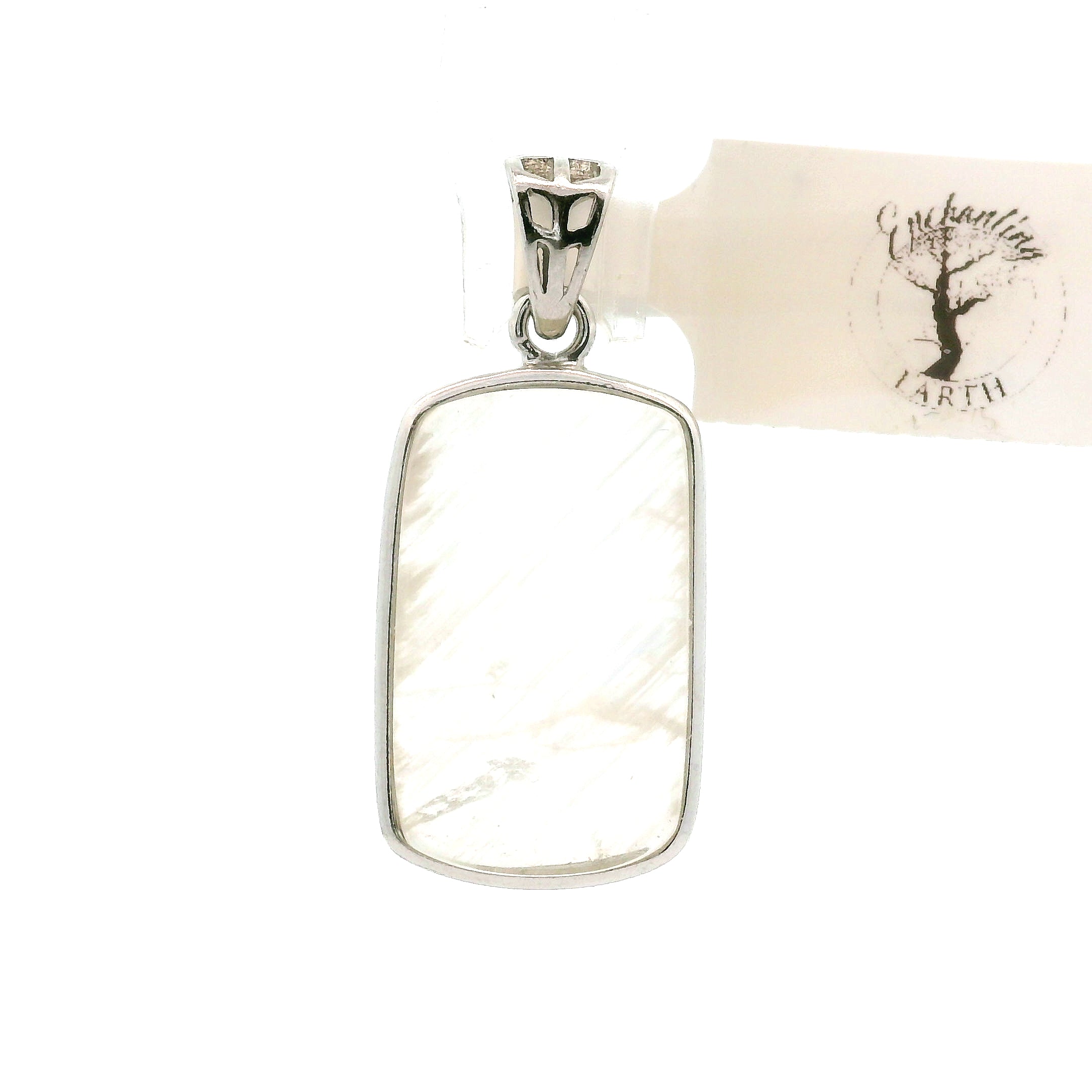 Malawi Moonstone Pendant .925 Silver for Intuition and Energetic Purification