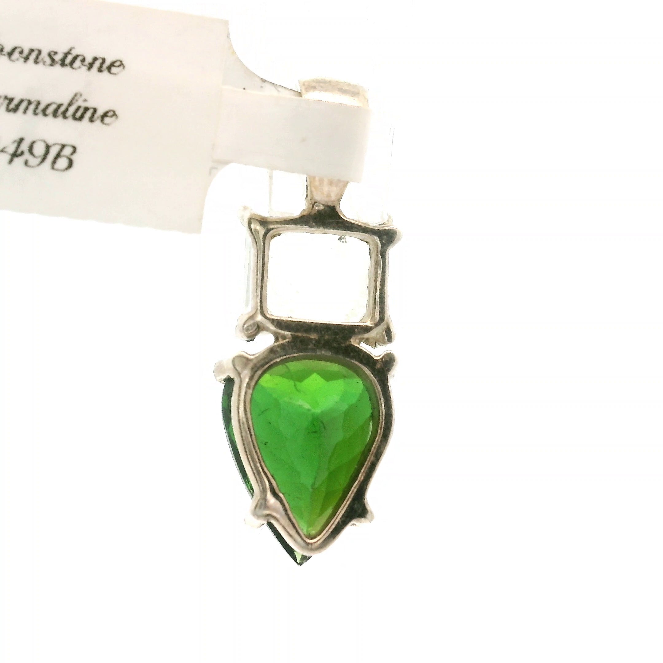 Rainbow Moonstone Multi-Stone Pendant .925 Silver for Intuition and Energetic Purification