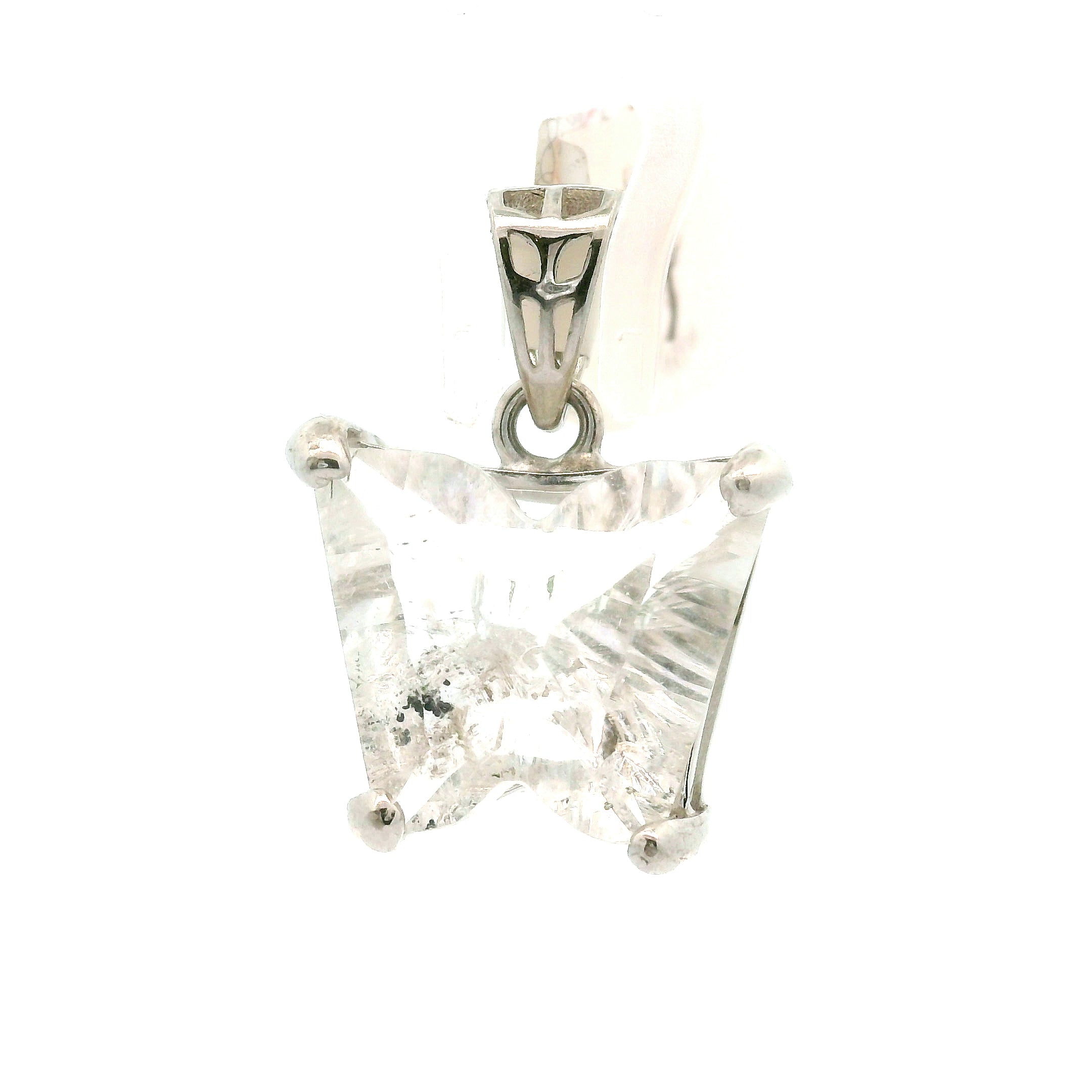 Herkimer Diamond Pendant .925 Silver for Connection with Higher Realms, Peace and Self Acceptance