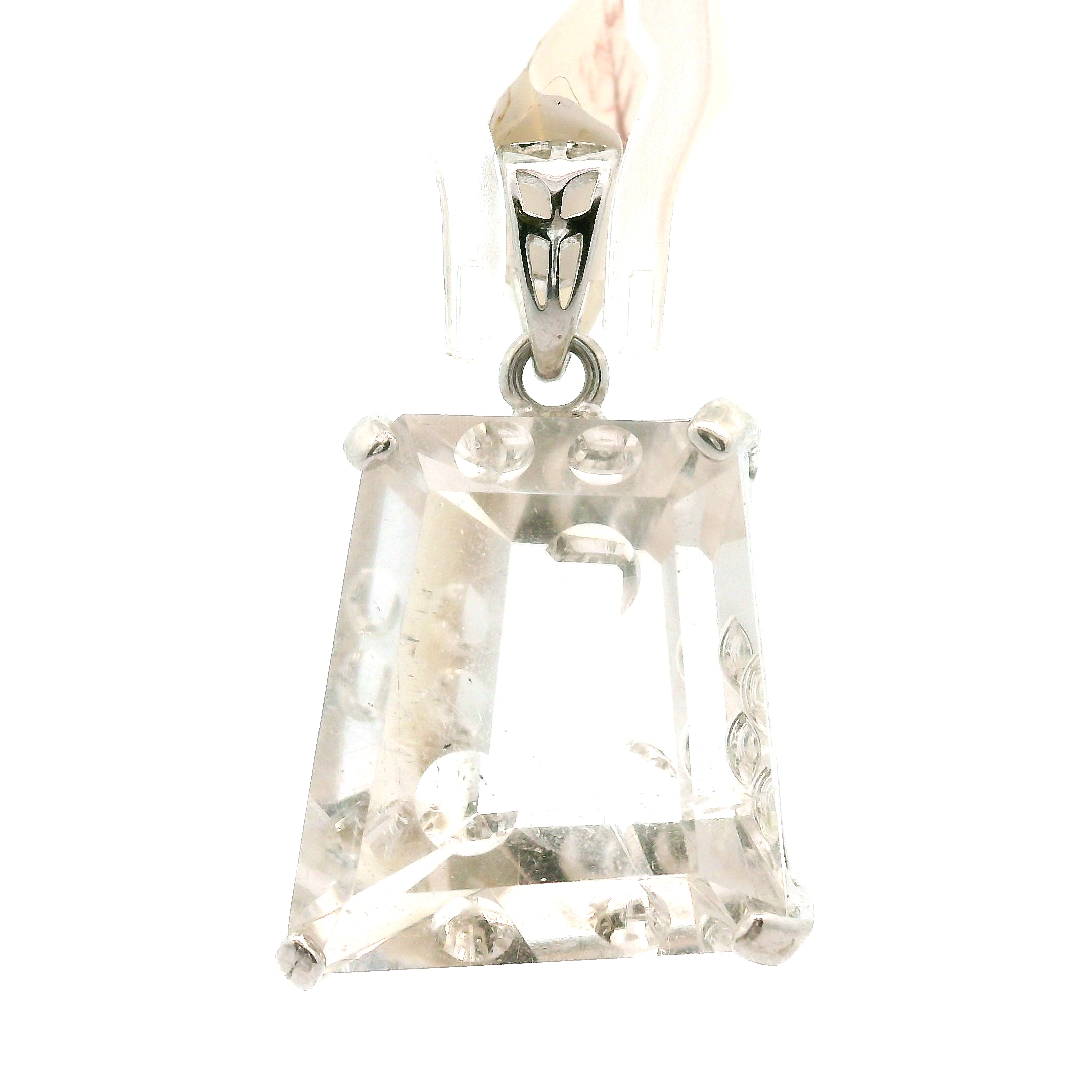 Herkimer Diamond Pendant .925 Silver for Connection with Higher Realms, Peace and Self Acceptance