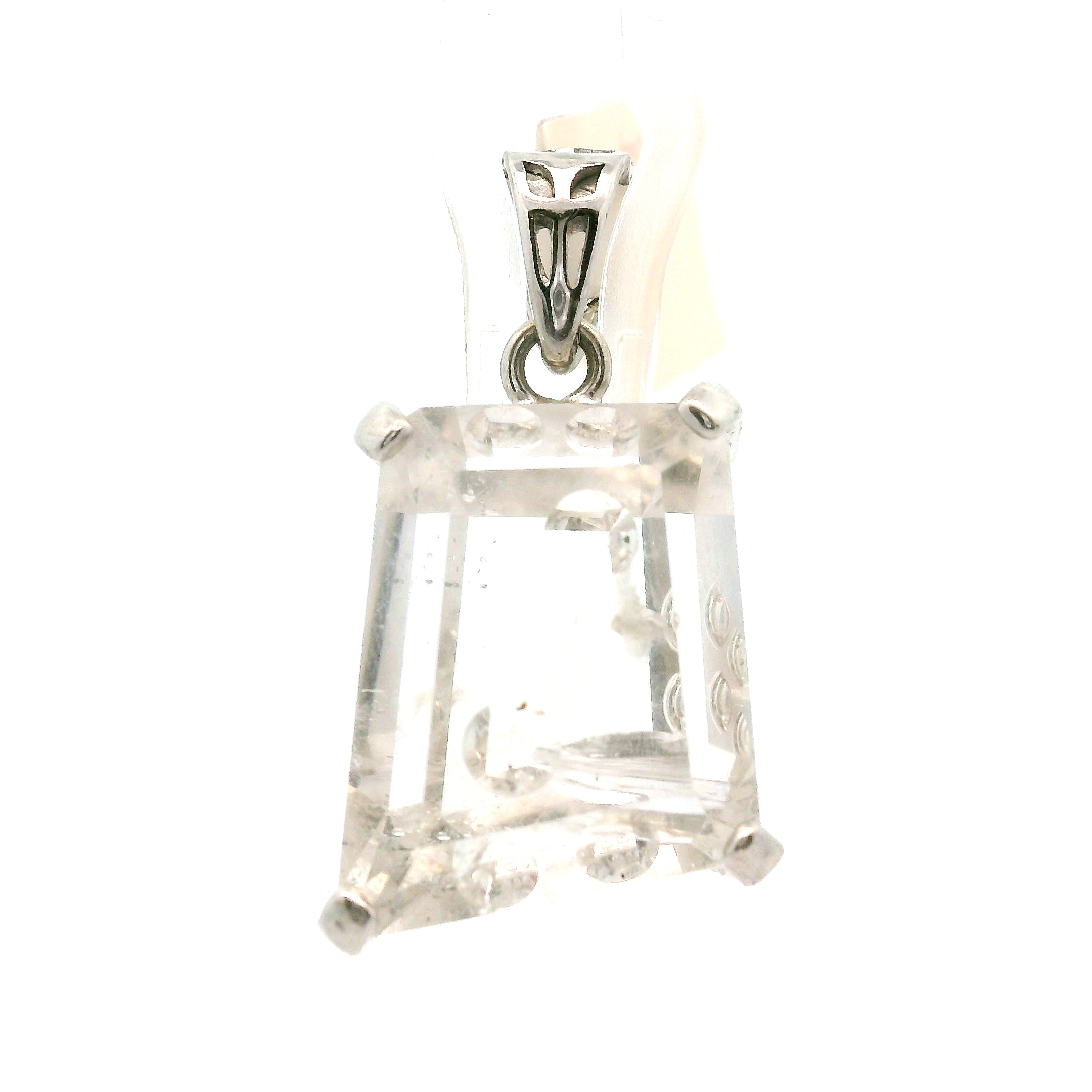 Herkimer Diamond Pendant .925 Silver for Connection with Higher Realms, Peace and Self Acceptance