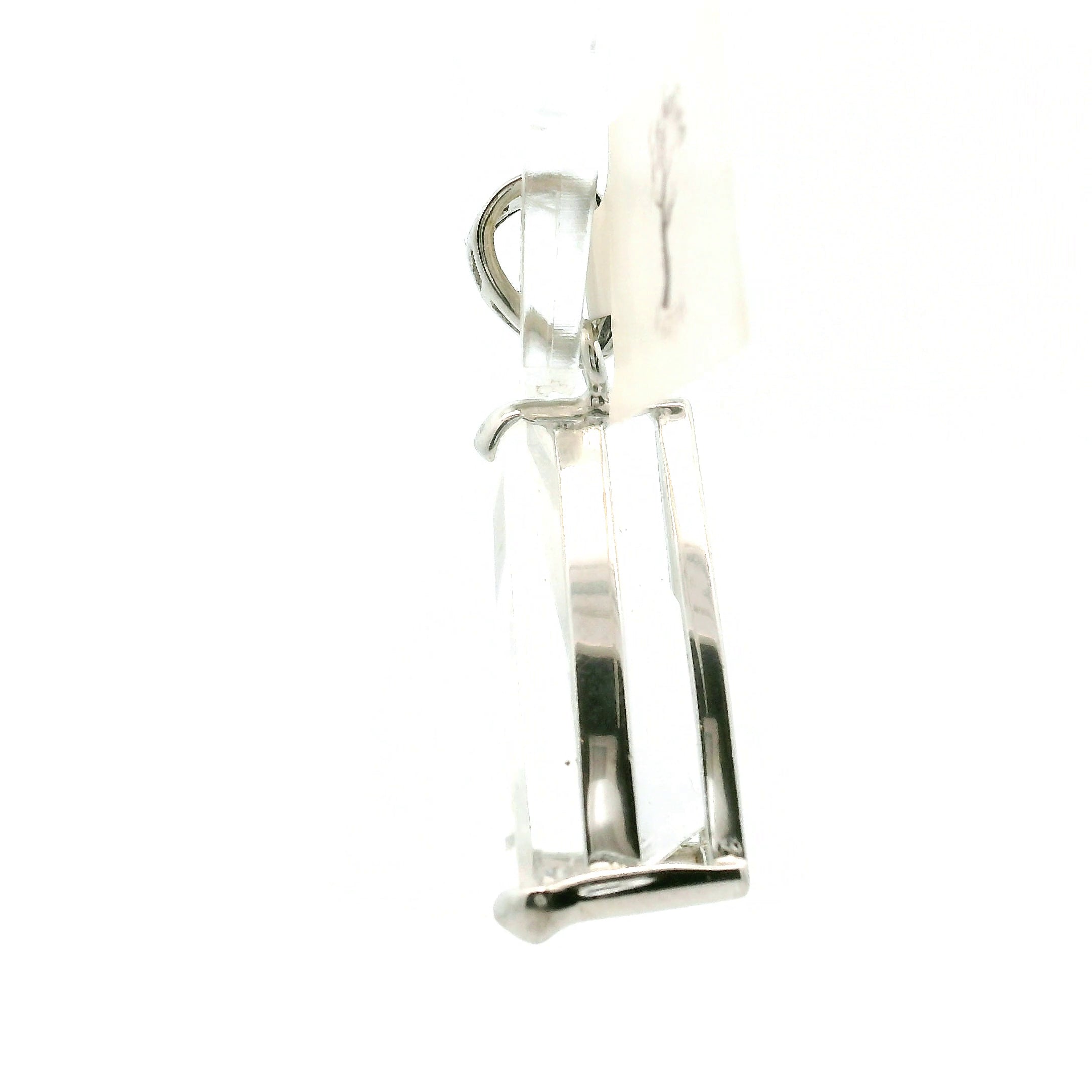 Clear Quartz Fantasy Cut Pendant .925 Silver for Healing, Intention Setting and Manifesting your Desires